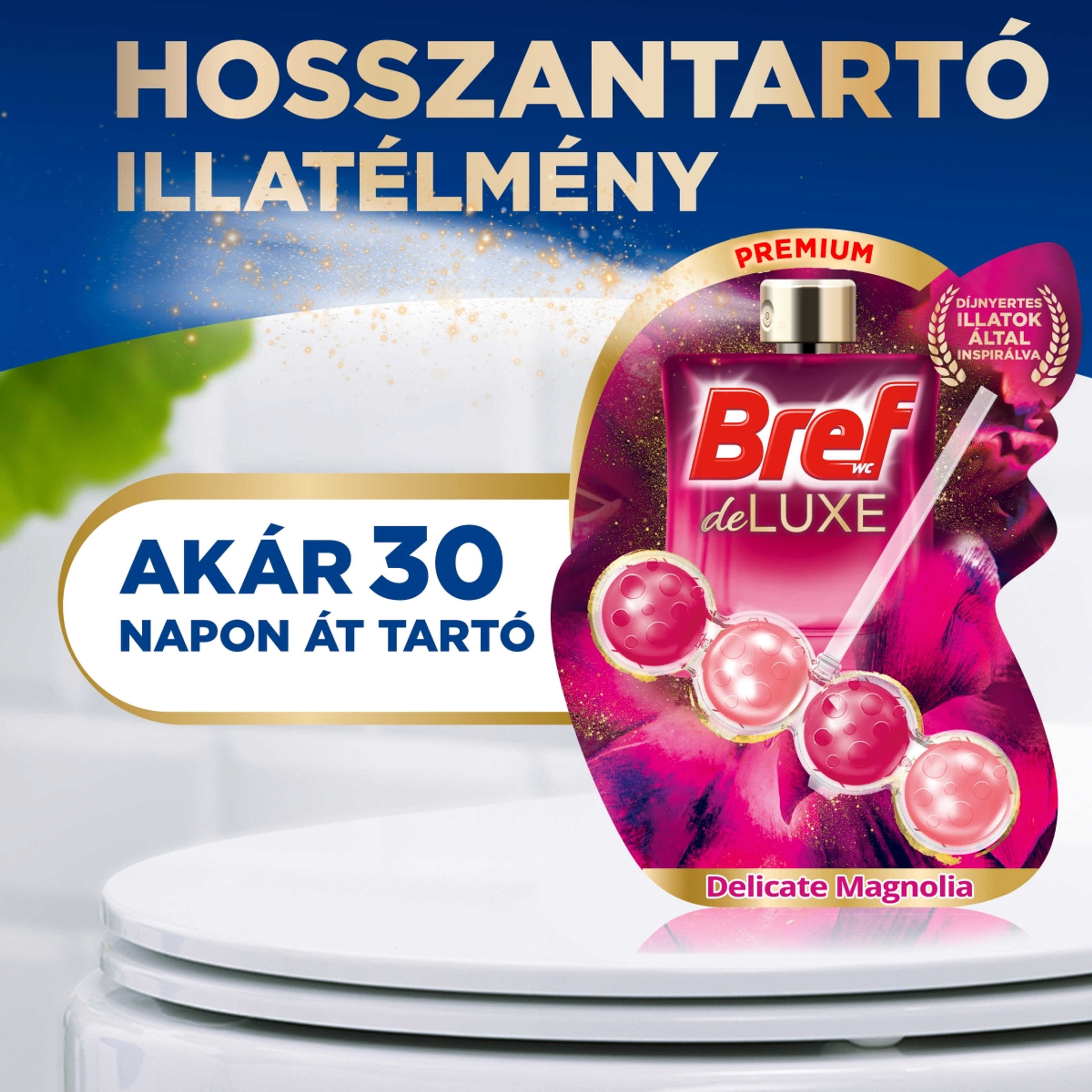 Bref Deluxe Delicate Magnolia WC illatosító (3x50 g) - 150 g-3