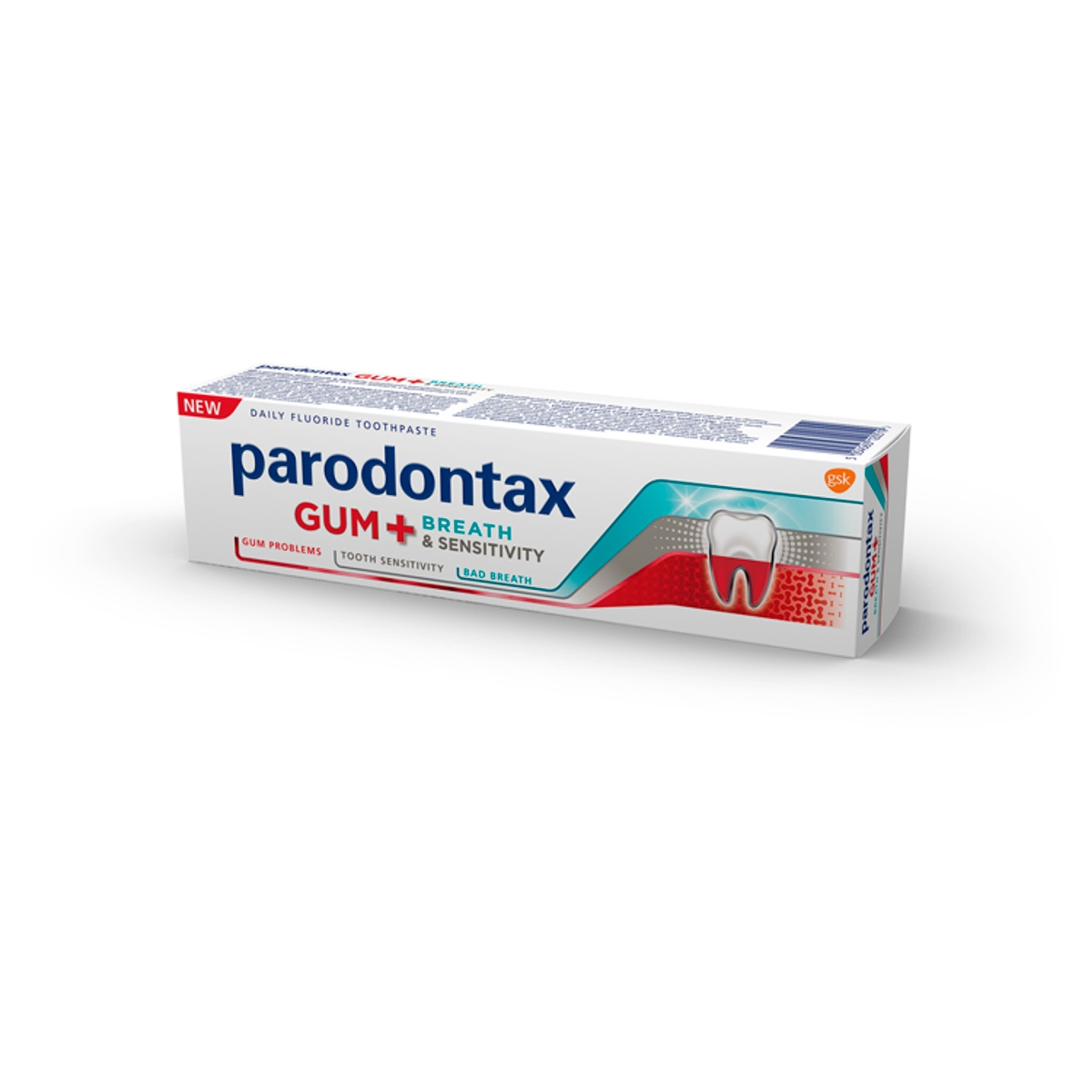 Parodontax Gum + Breath & Sensitivity fluoridos fogkrém - 75 ml-3