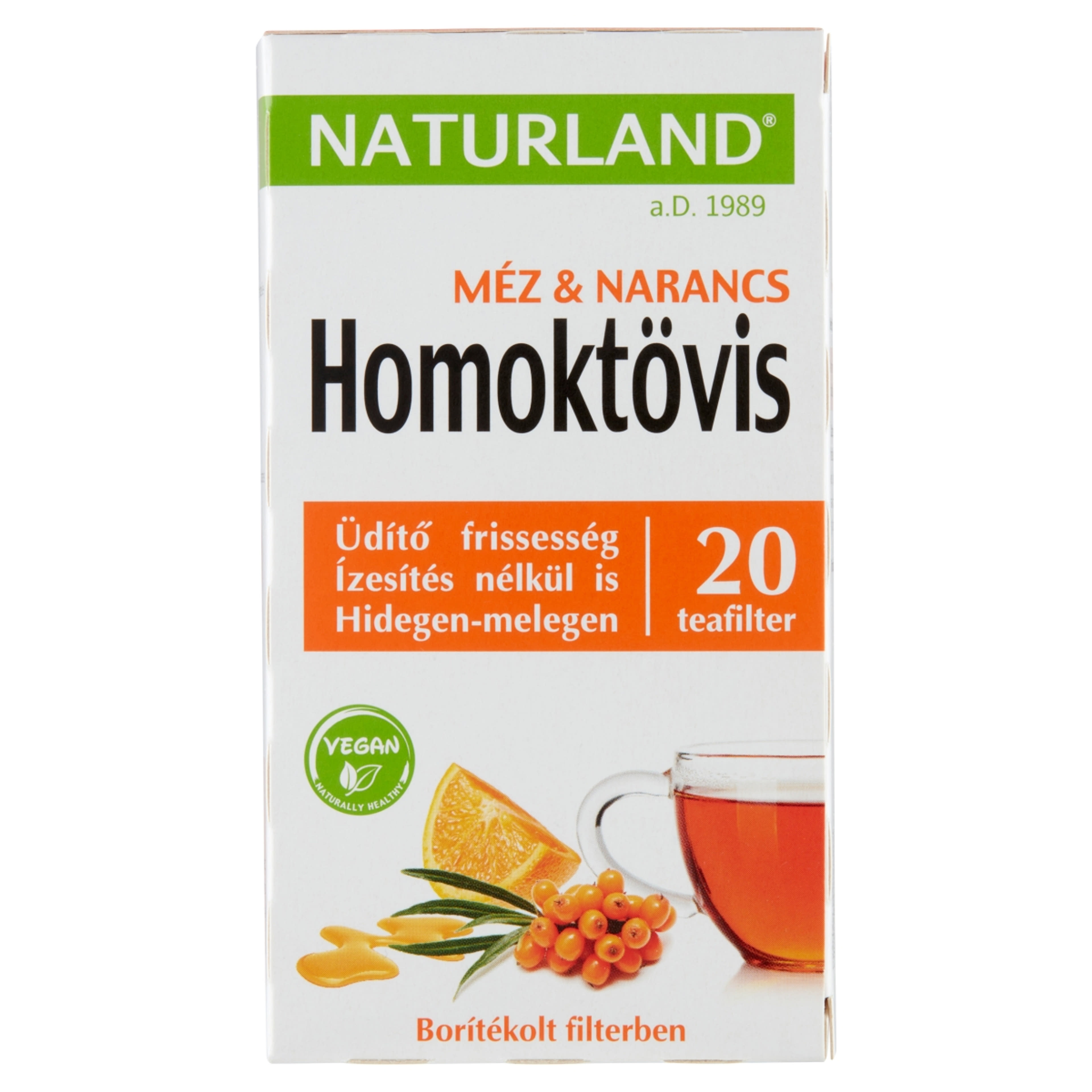Naturland homoktövis - méz - narancs ízesítésu tea - 40 g