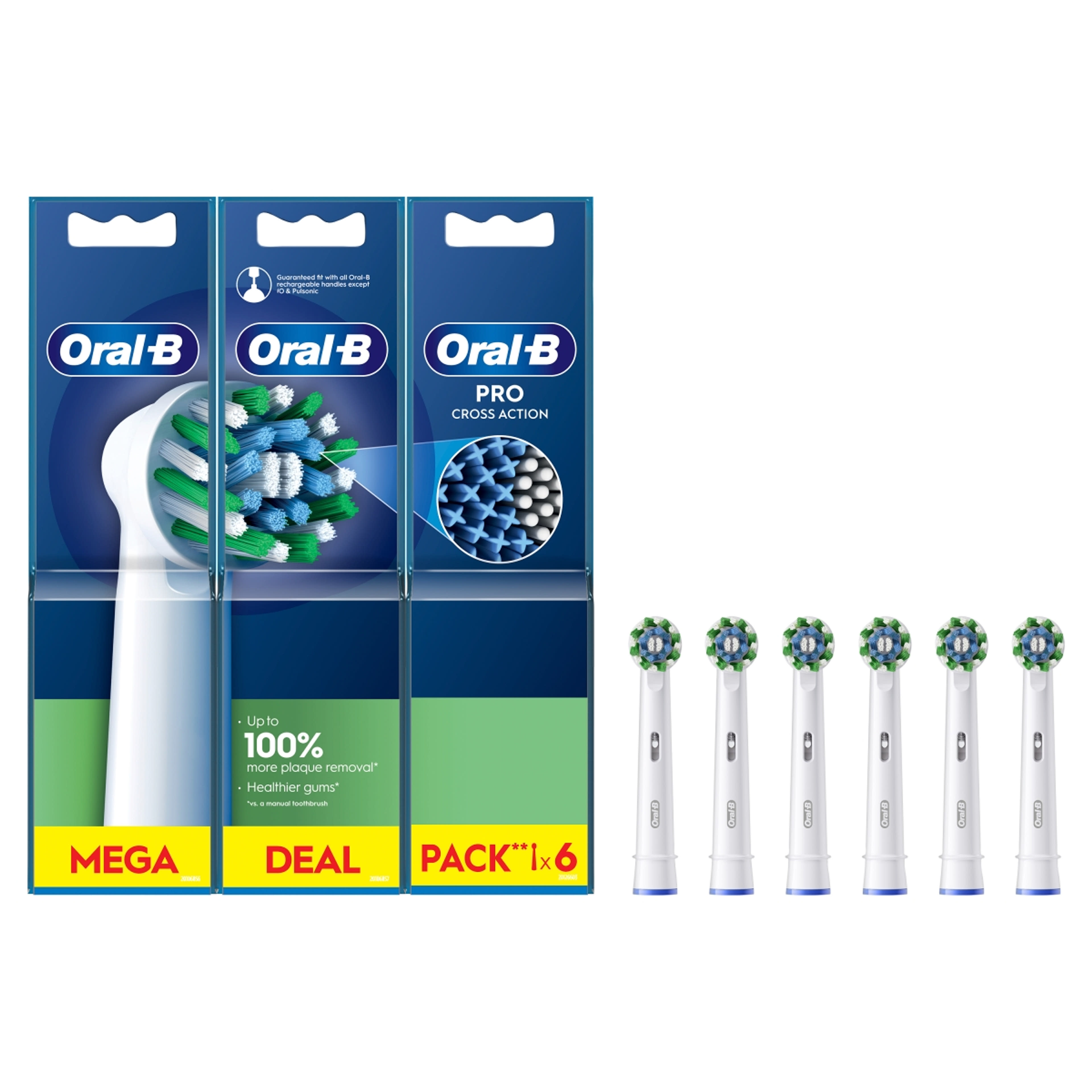Oral-B Pro Cross Action elektromos fogkefe pótfej - 6 db-2