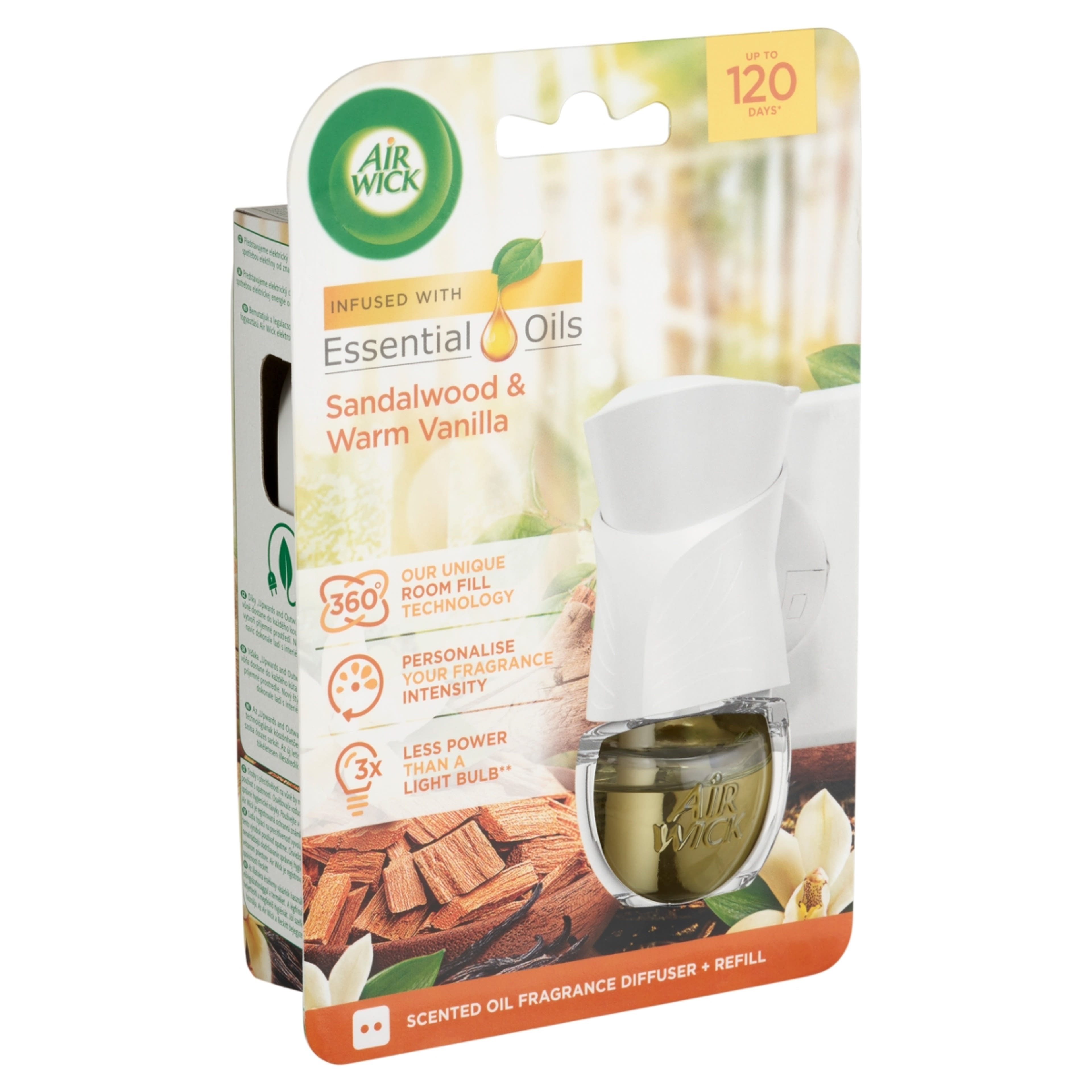 Air Wick elektromos légfrissítő készülék szantálfa és lágy vanília illattal - 19 ml-2