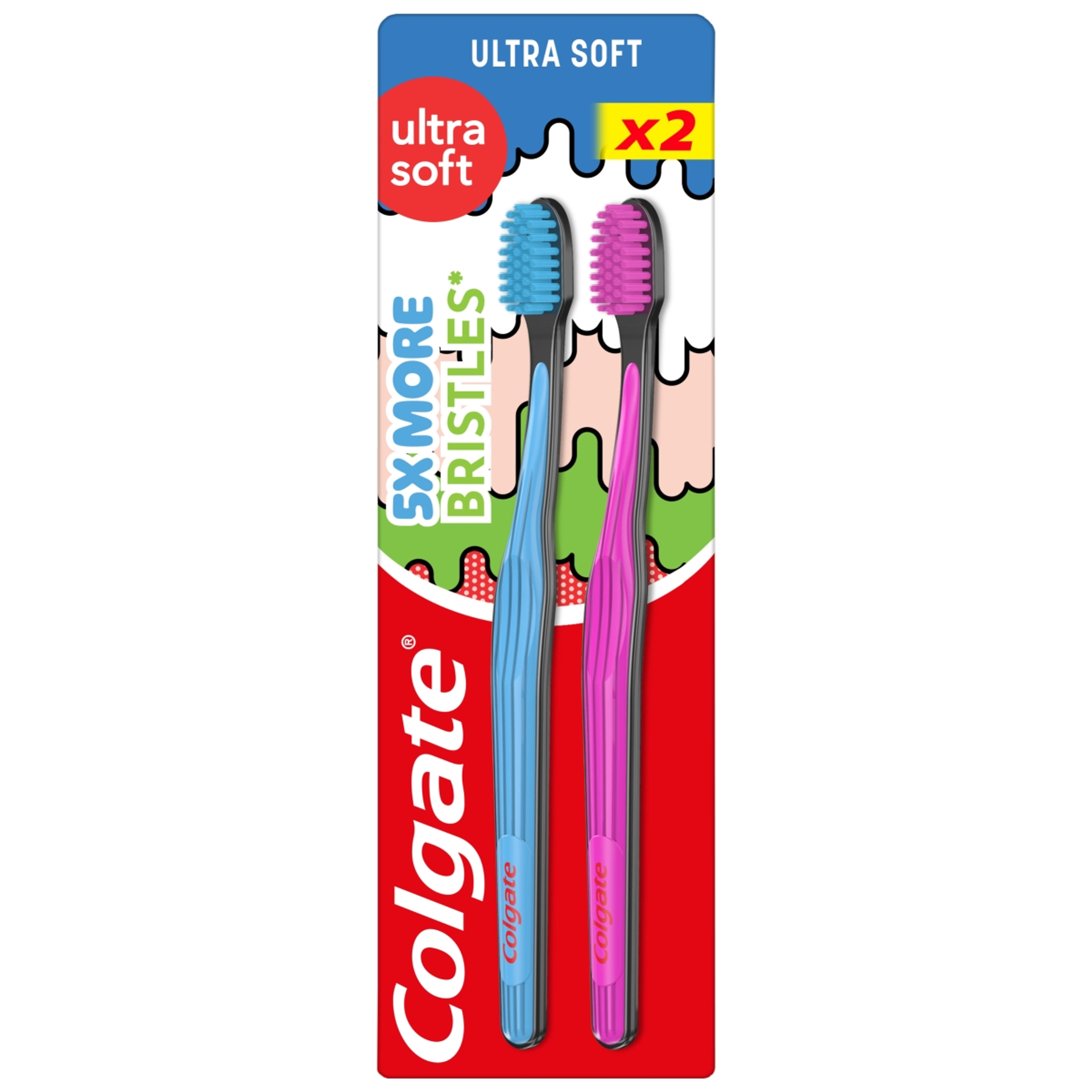 Colgate Ultra Soft lágy fogkefe - 2 db-1