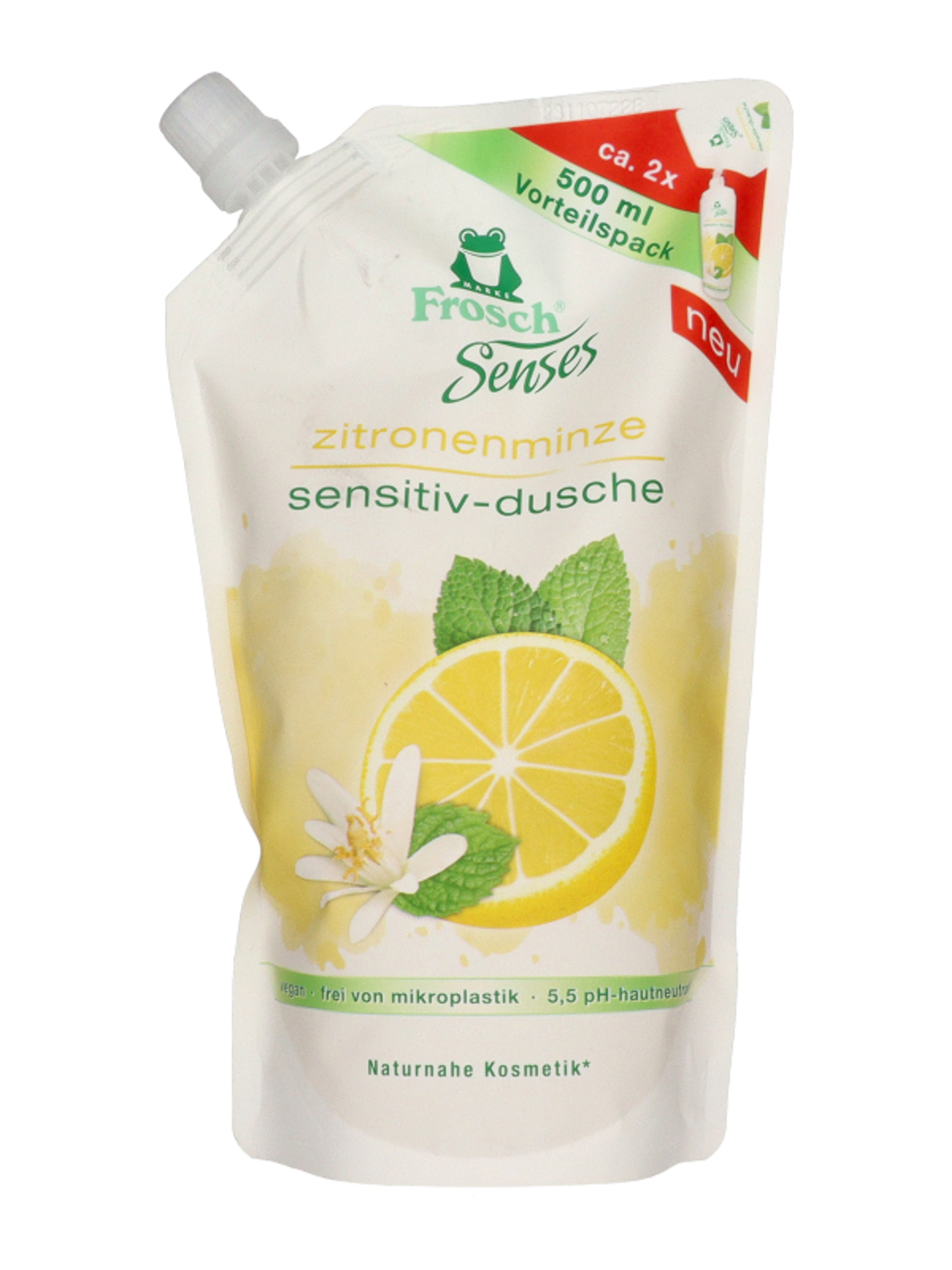 Frosch tusfürdő utántöltő citrommenta kivonattal - 500 ml-2