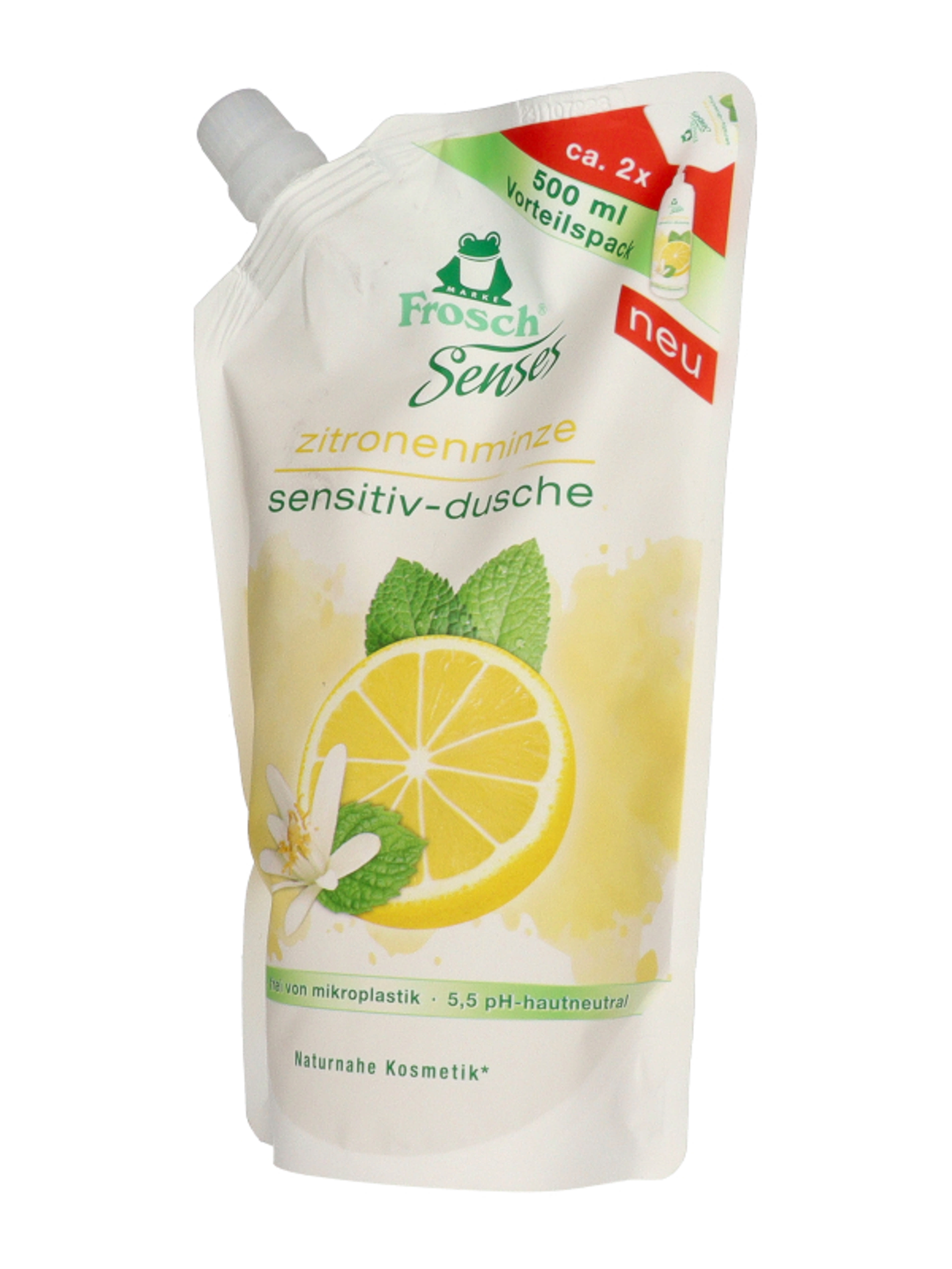 Frosch tusfürdő utántöltő citrommenta kivonattal - 500 ml-3