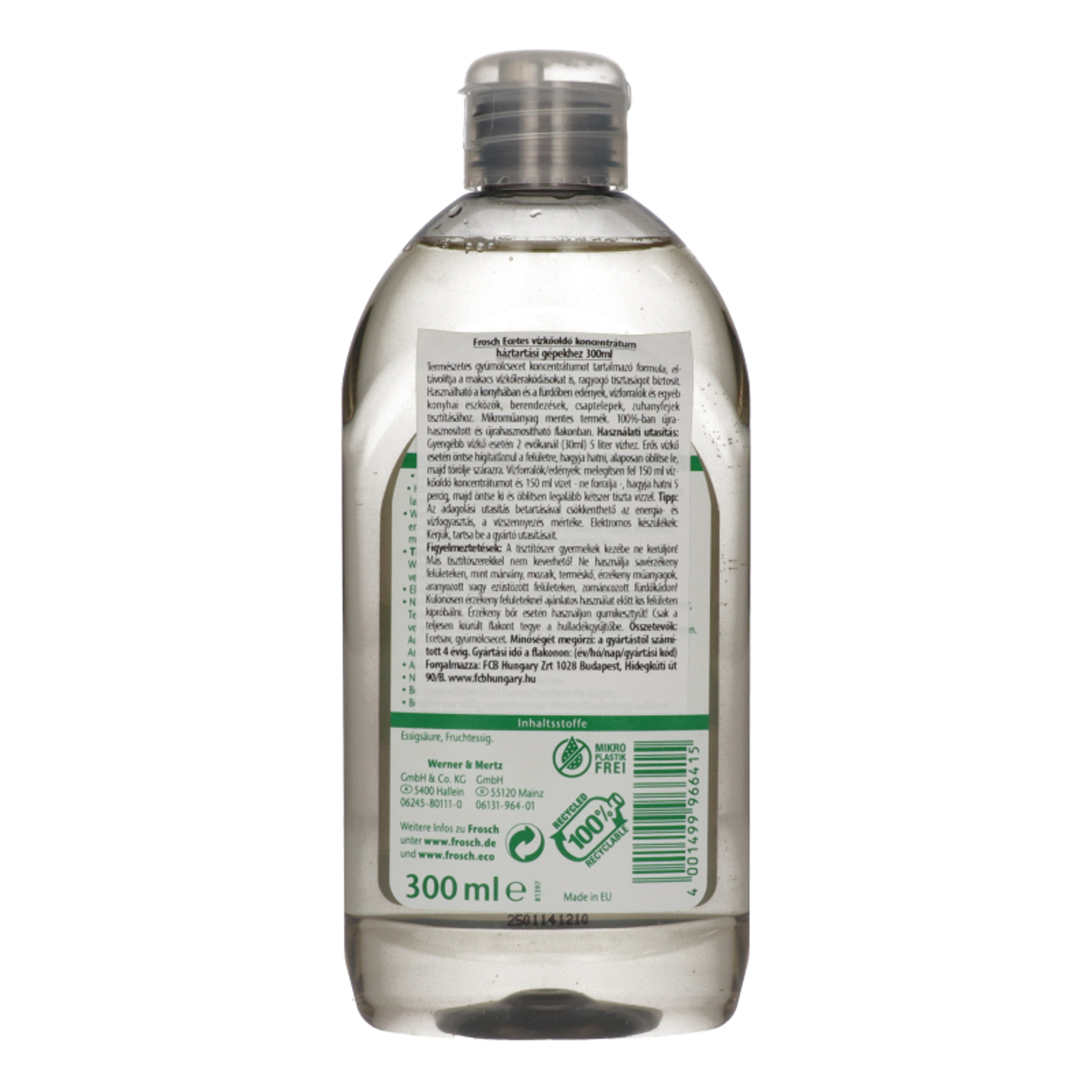Frosch háztartási vízkőoldó koncentrátum - 300 ml-4