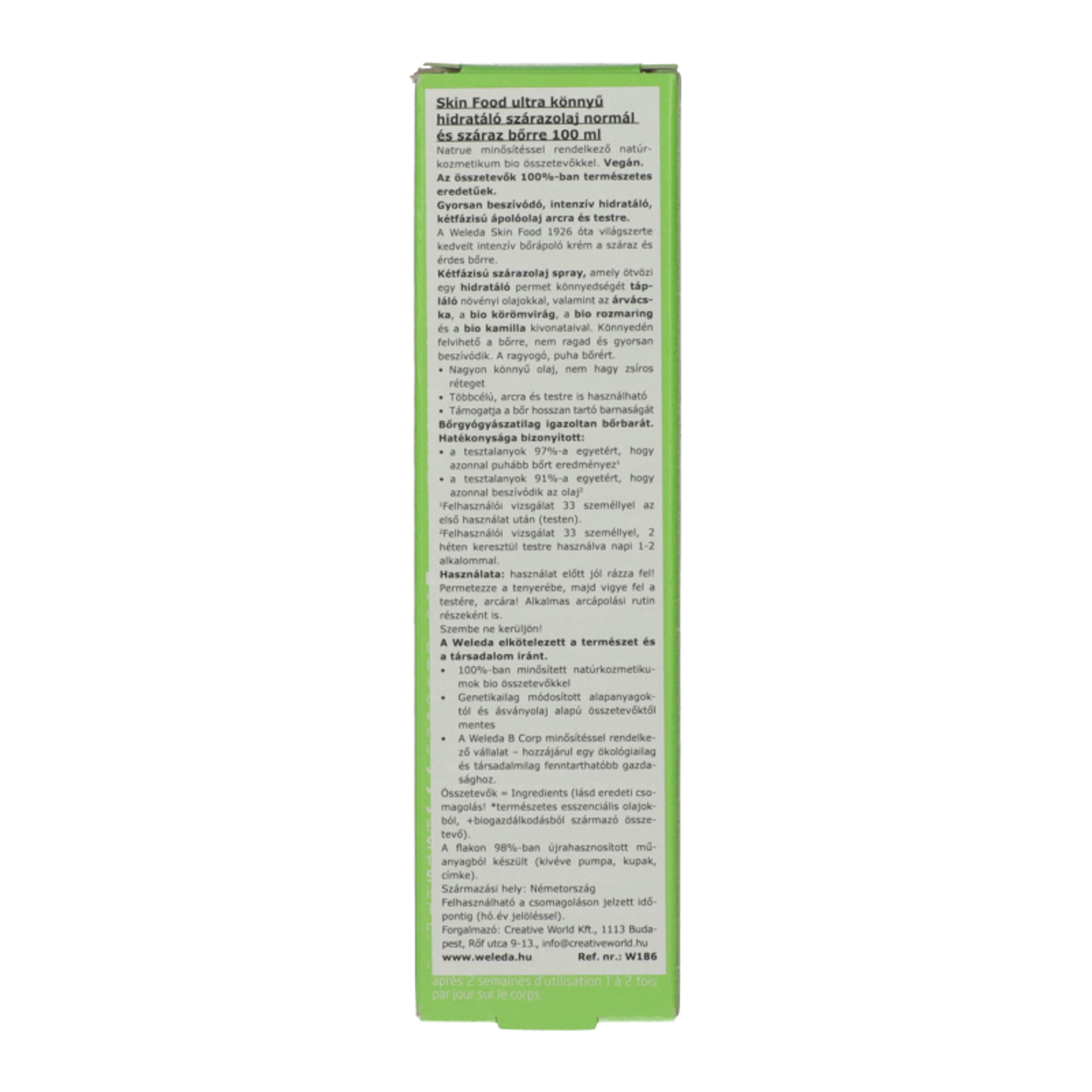 Weleda Skin Food ultra könnyű száraz olaj - 100 ml-6