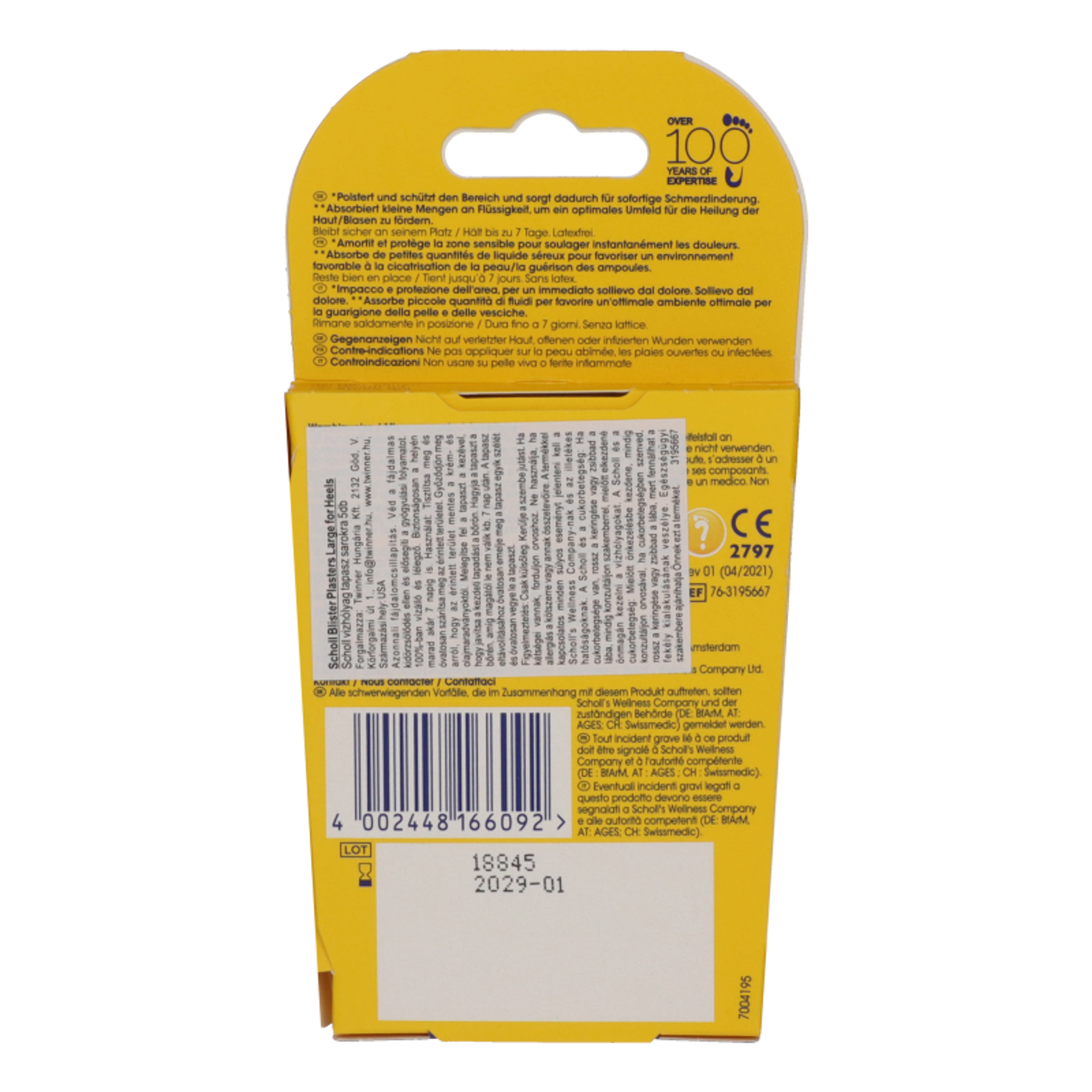 Scholl vizhólyag tapasz sarokra - 5 db-3