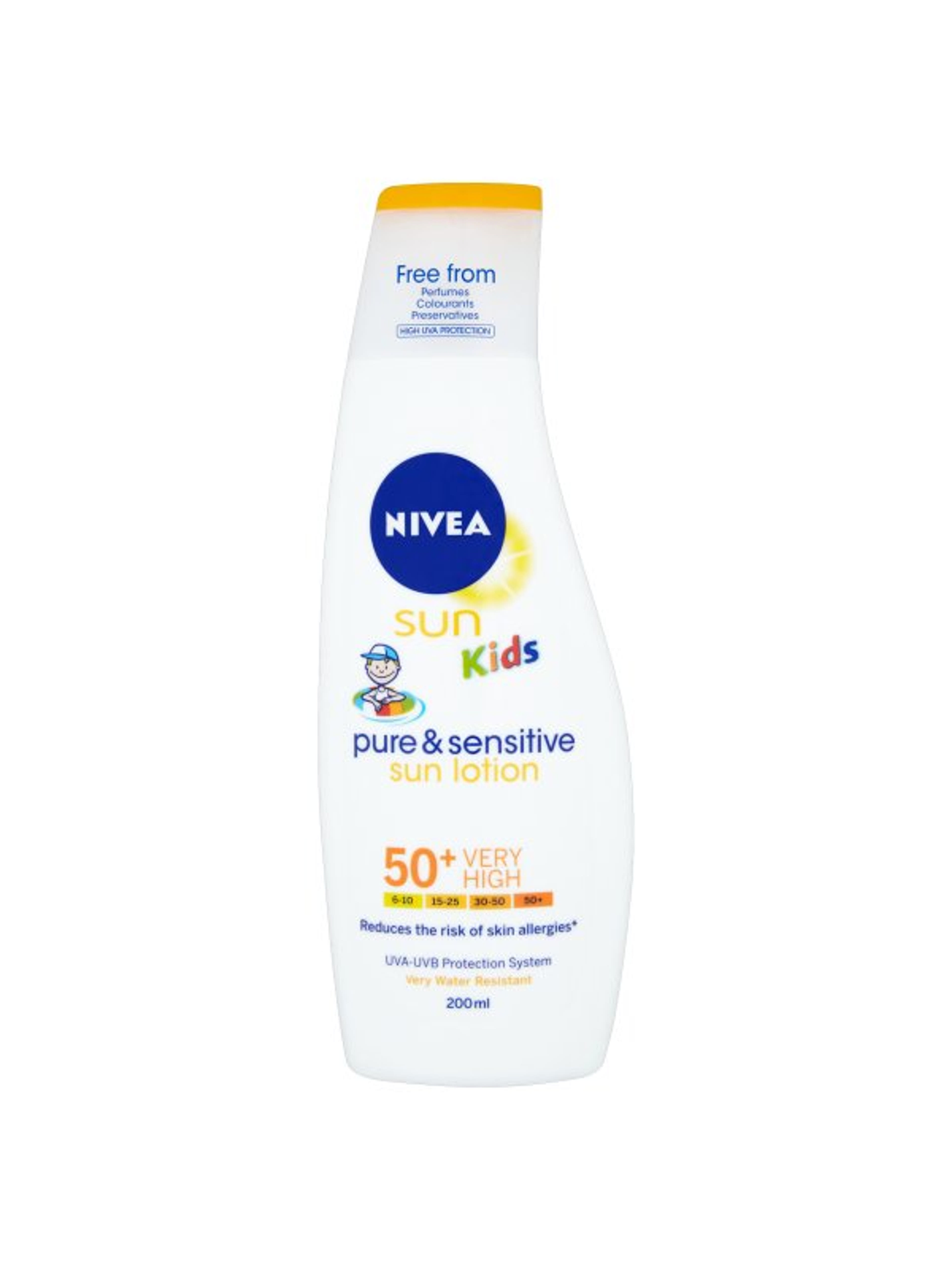 NIVEA SUN Kids  Protect & Sensitive Naptej FF 50+ - 200 ml