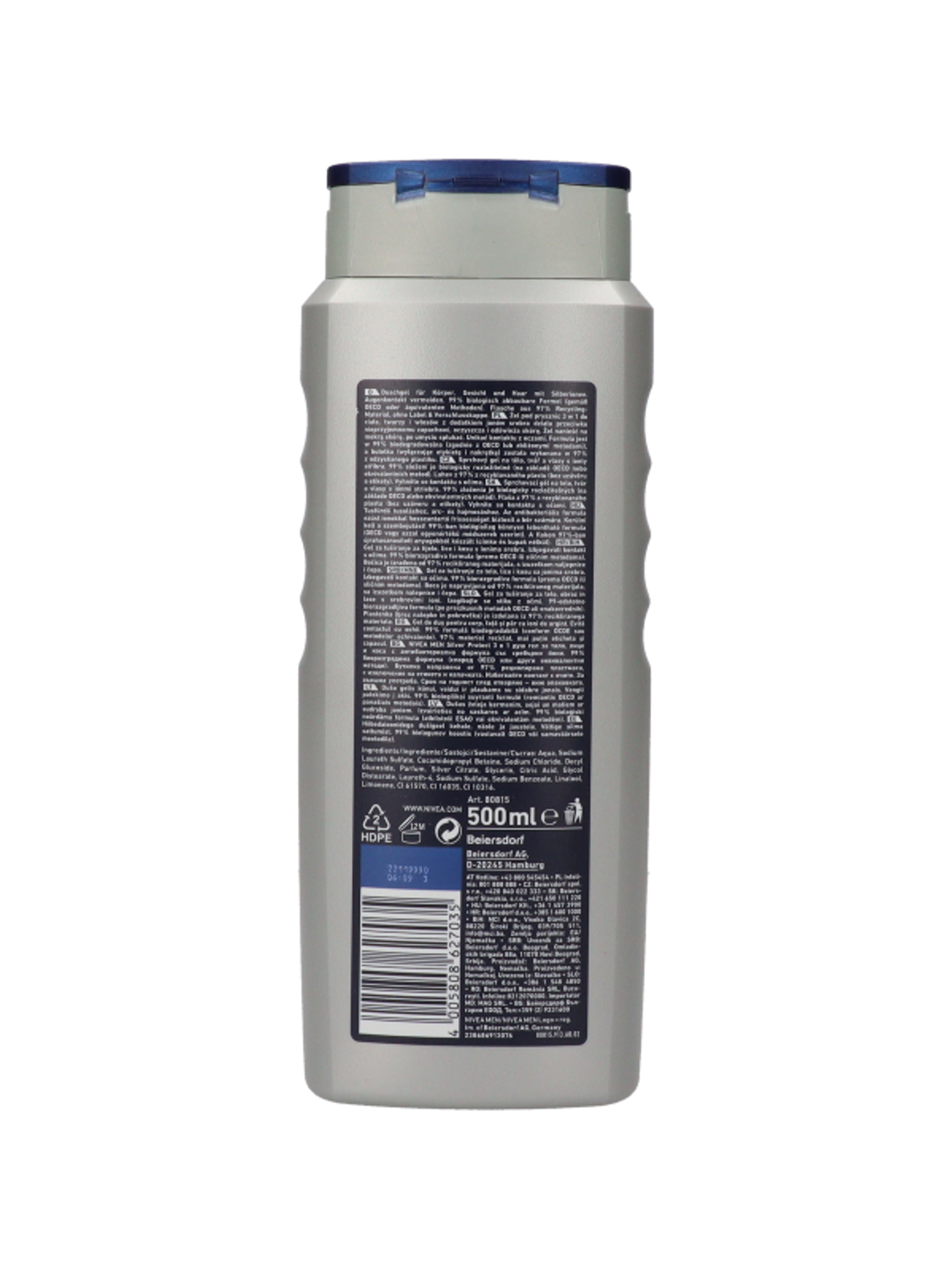 NIVEA MEN Silver Protect Tusfürdő - 500 ml-5