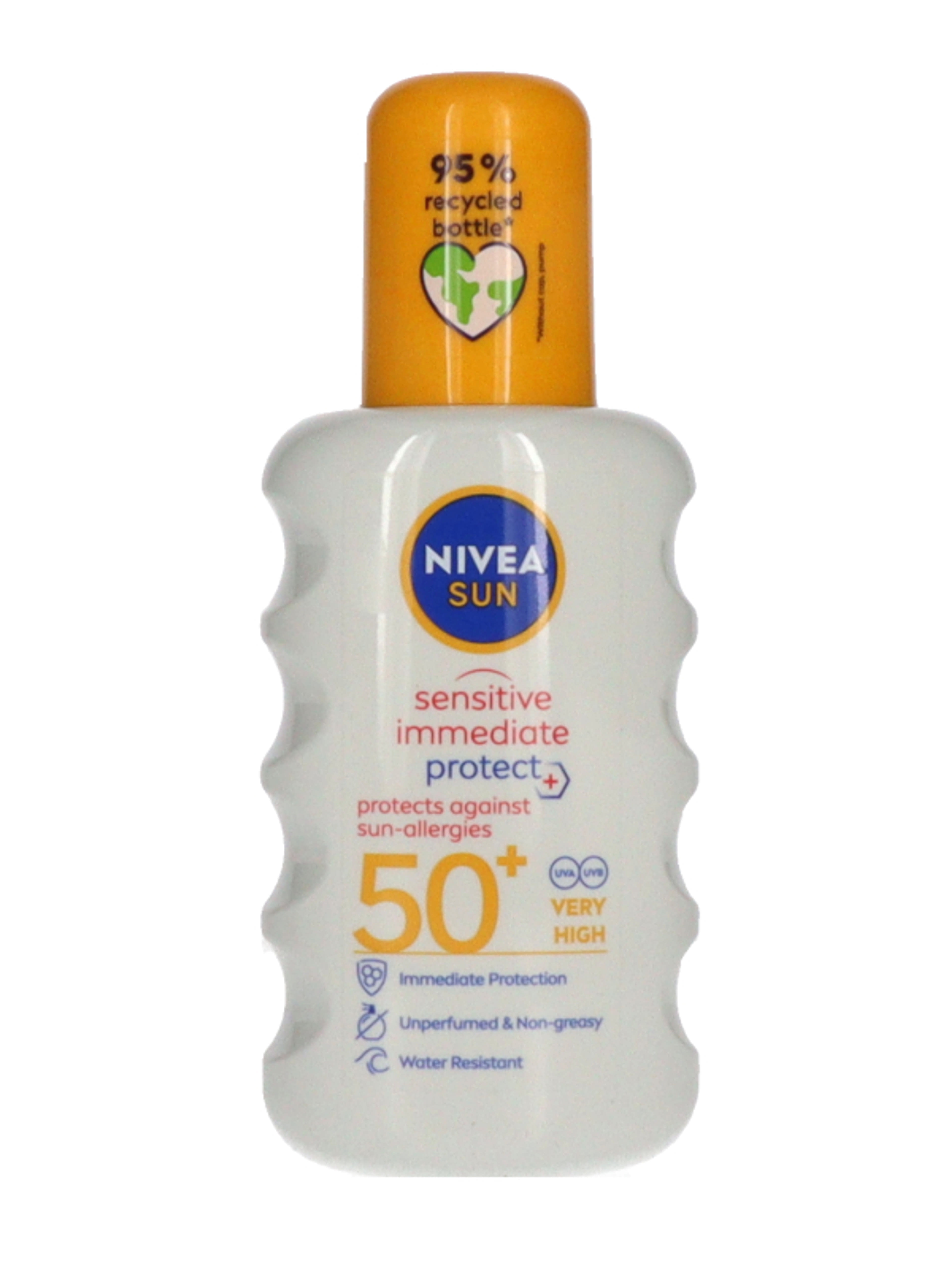 Nivea Sun napallergia elleni napozó spray F50+ - 200 ml-5