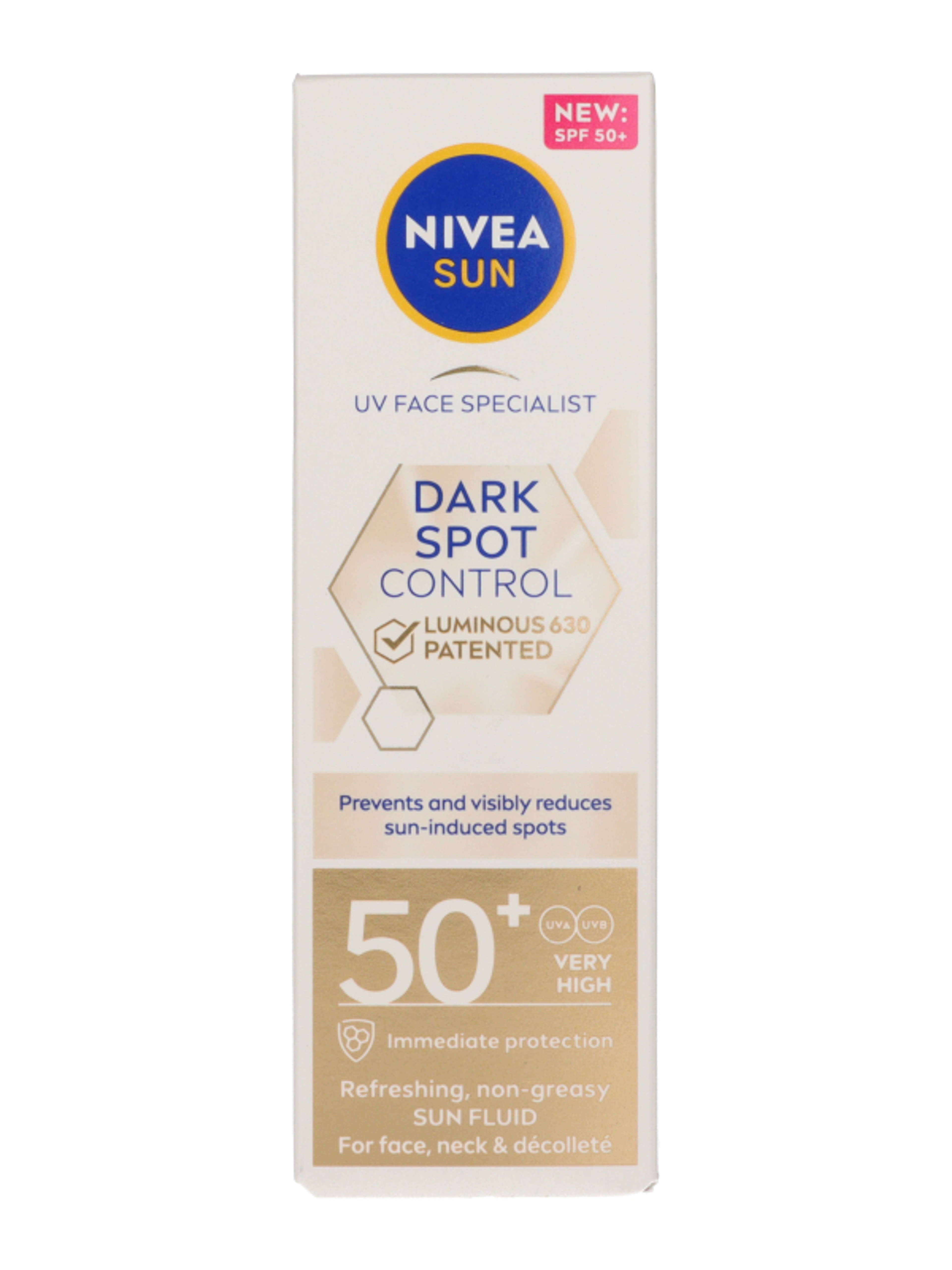 Nivea Sun Spot Control Luminous 630 napozó arckrém FF50 - 50 ml-4