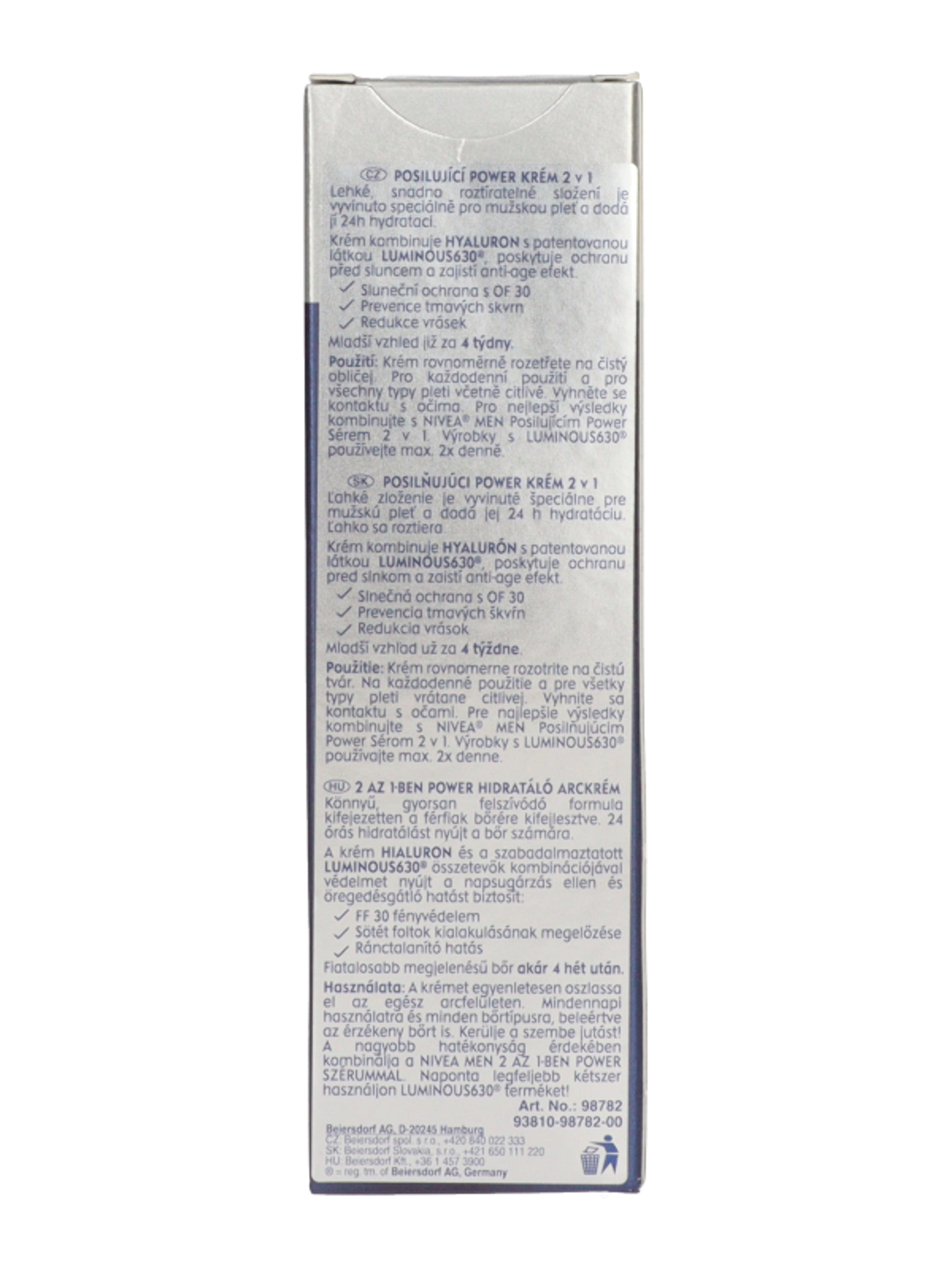 Nivea Men Anti-Age Power 2in1 arckrém - 50 ml-5