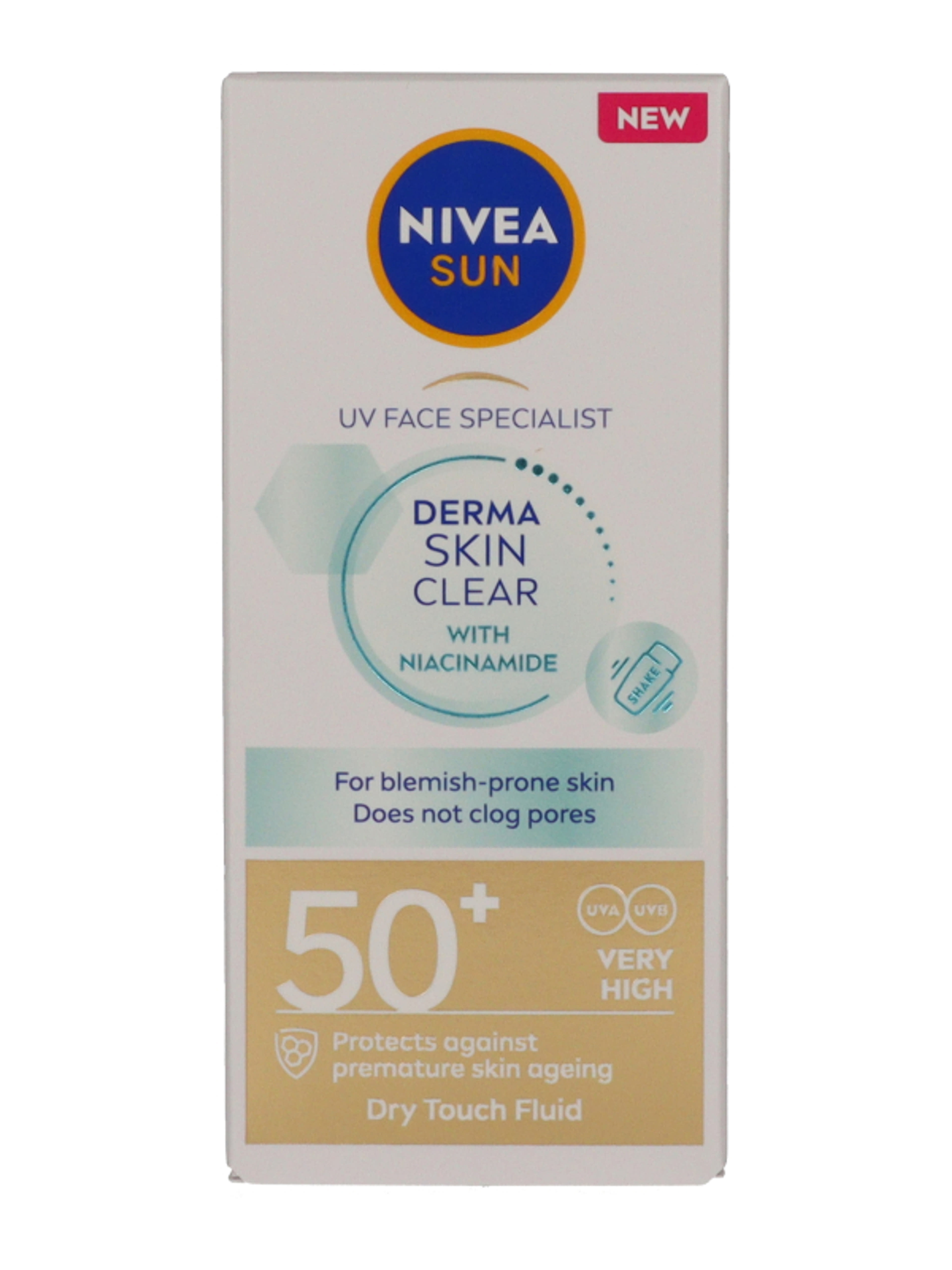 Nivea Derma Skin Clear fényvédő arckrém FF50+ - 40 ml-3