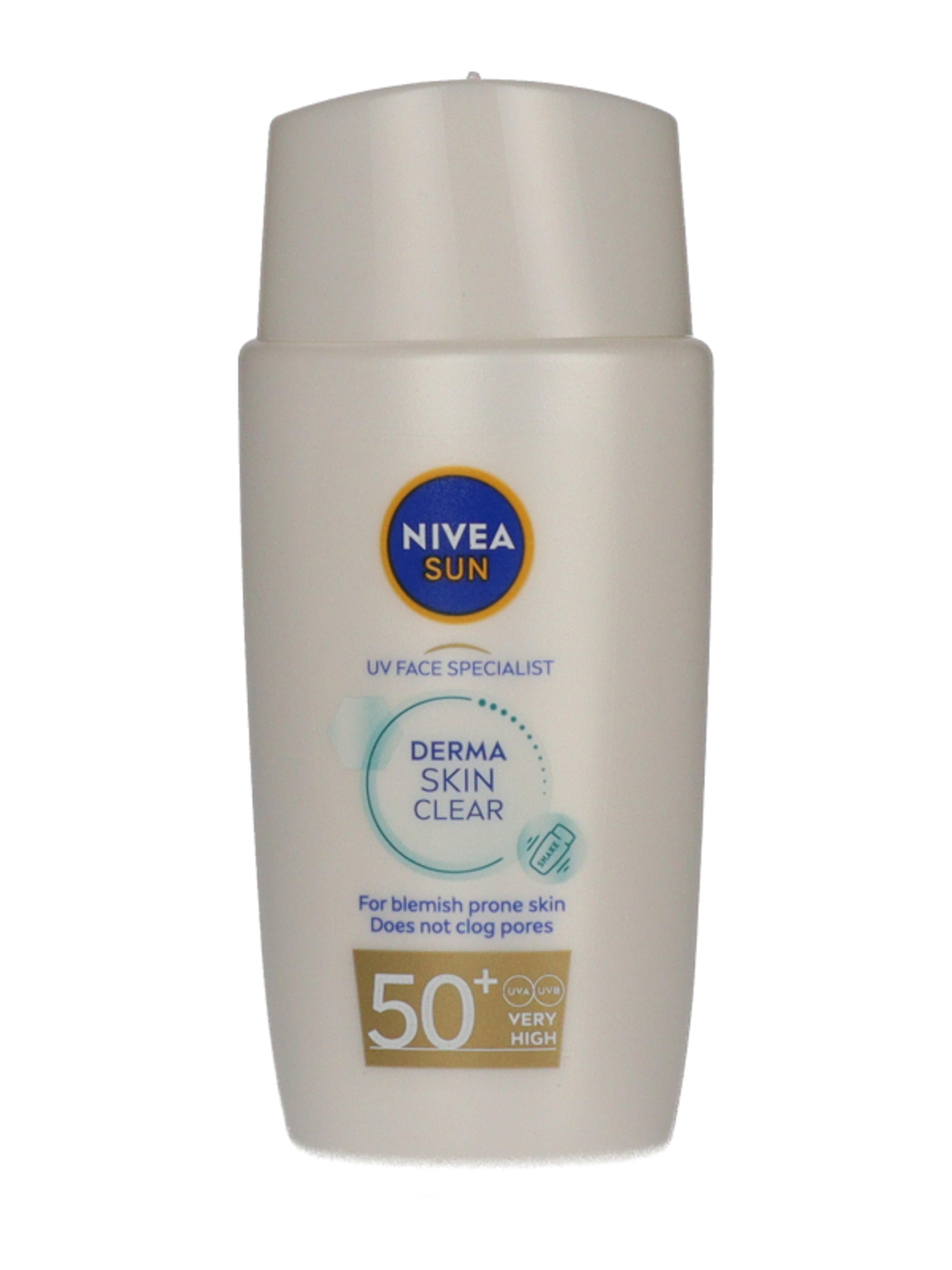 Nivea Derma Skin Clear fényvédő arckrém FF50+ - 40 ml-4