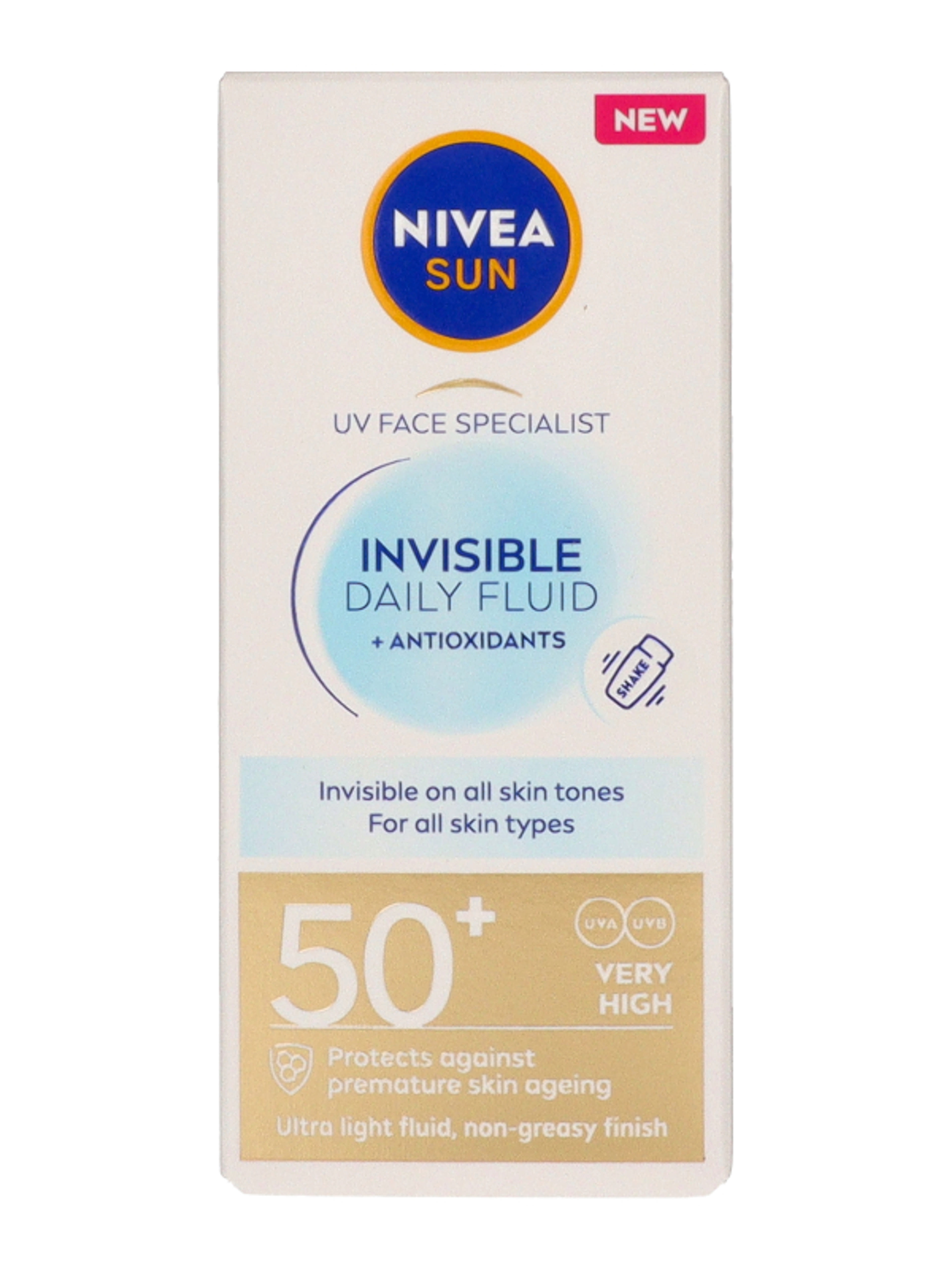 Nivea Sun Invisible Daily napozó fluid FF50+ - 40 ml-4