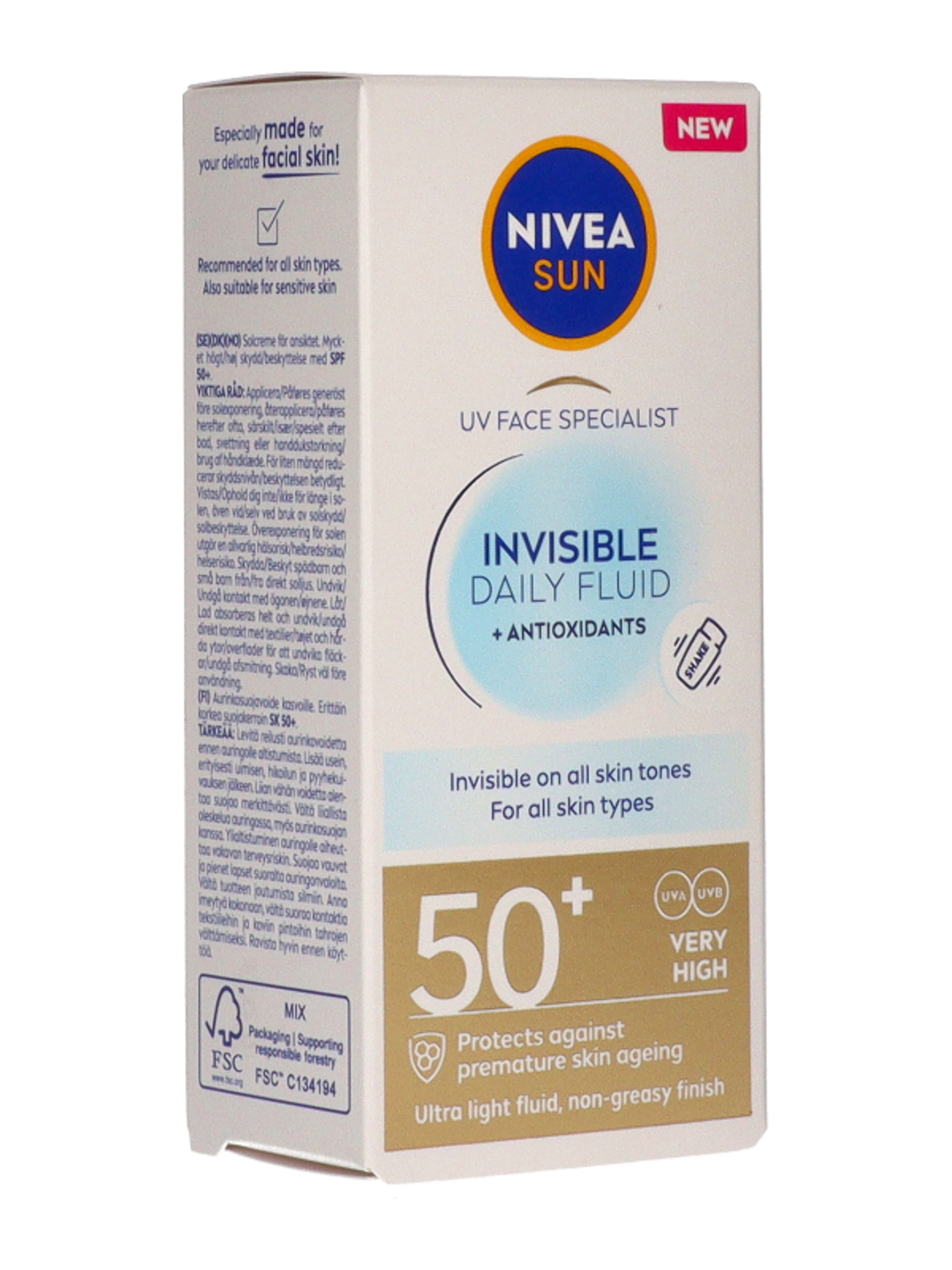 Nivea Sun Invisible Daily napozó fluid FF50+ - 40 ml-8