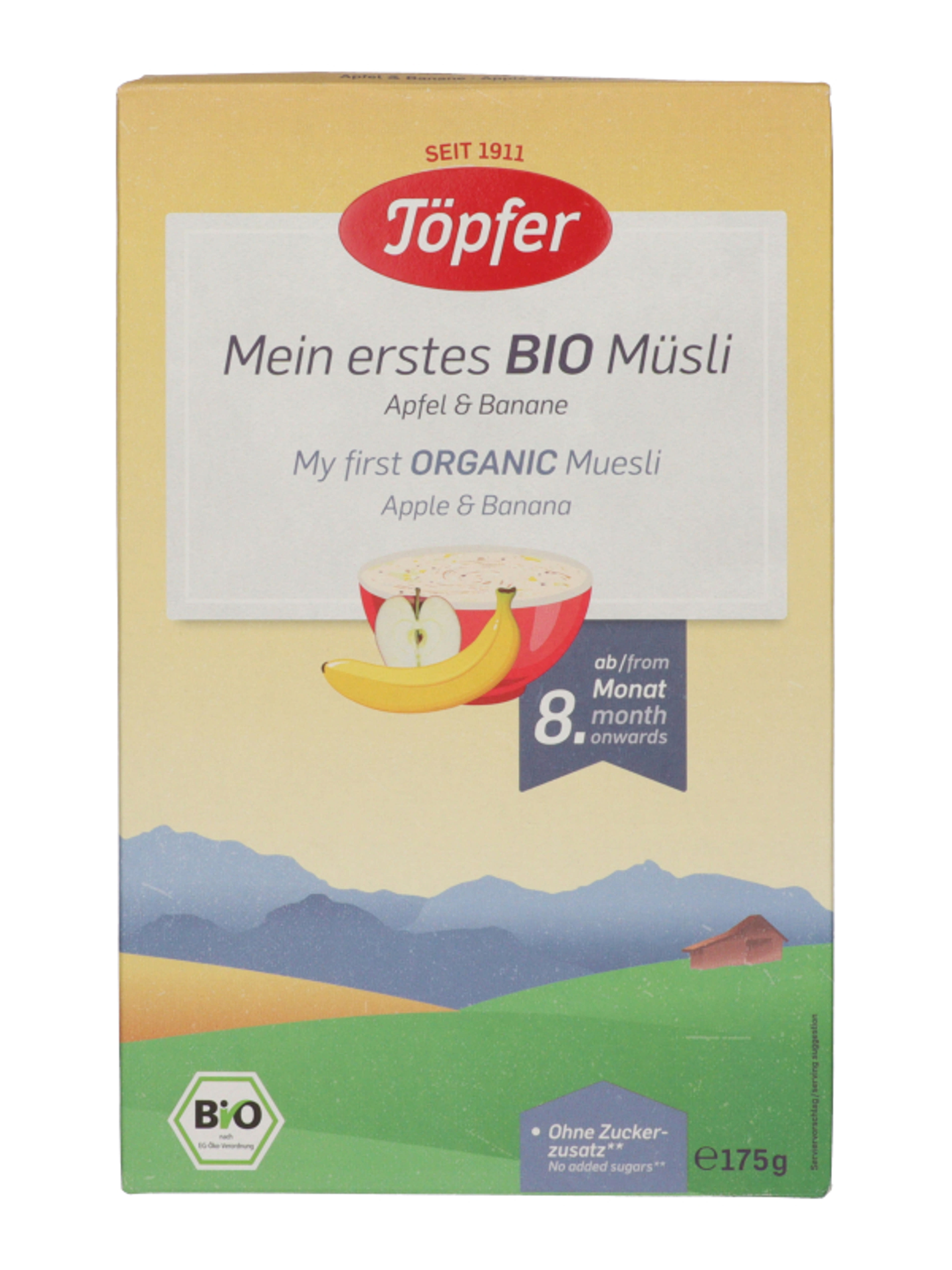 Töpfer Bio müzli almával és banánnal 8 hónapos kortól - 175 g