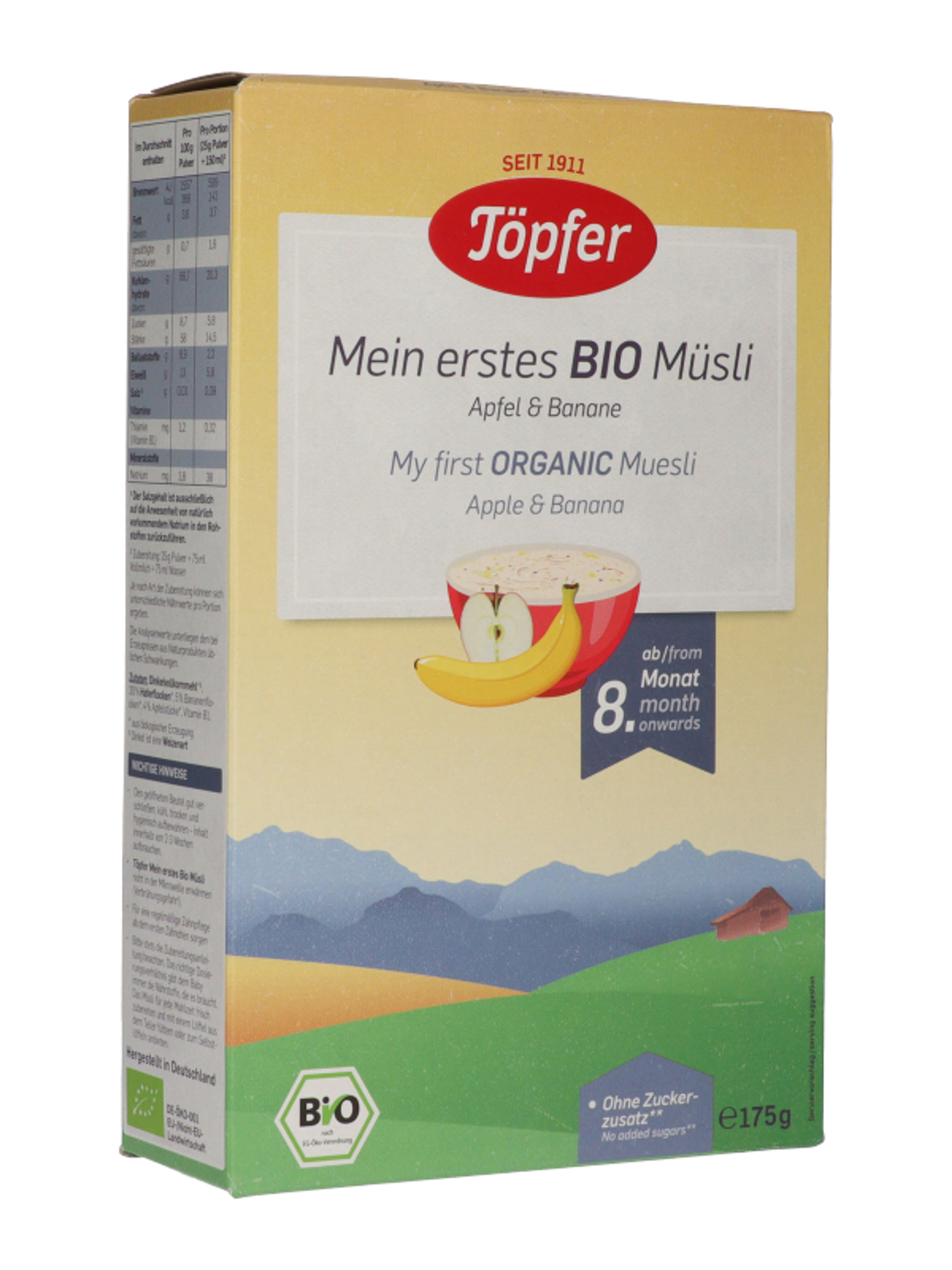 Töpfer Bio müzli almával és banánnal 8 hónapos kortól - 175 g-4