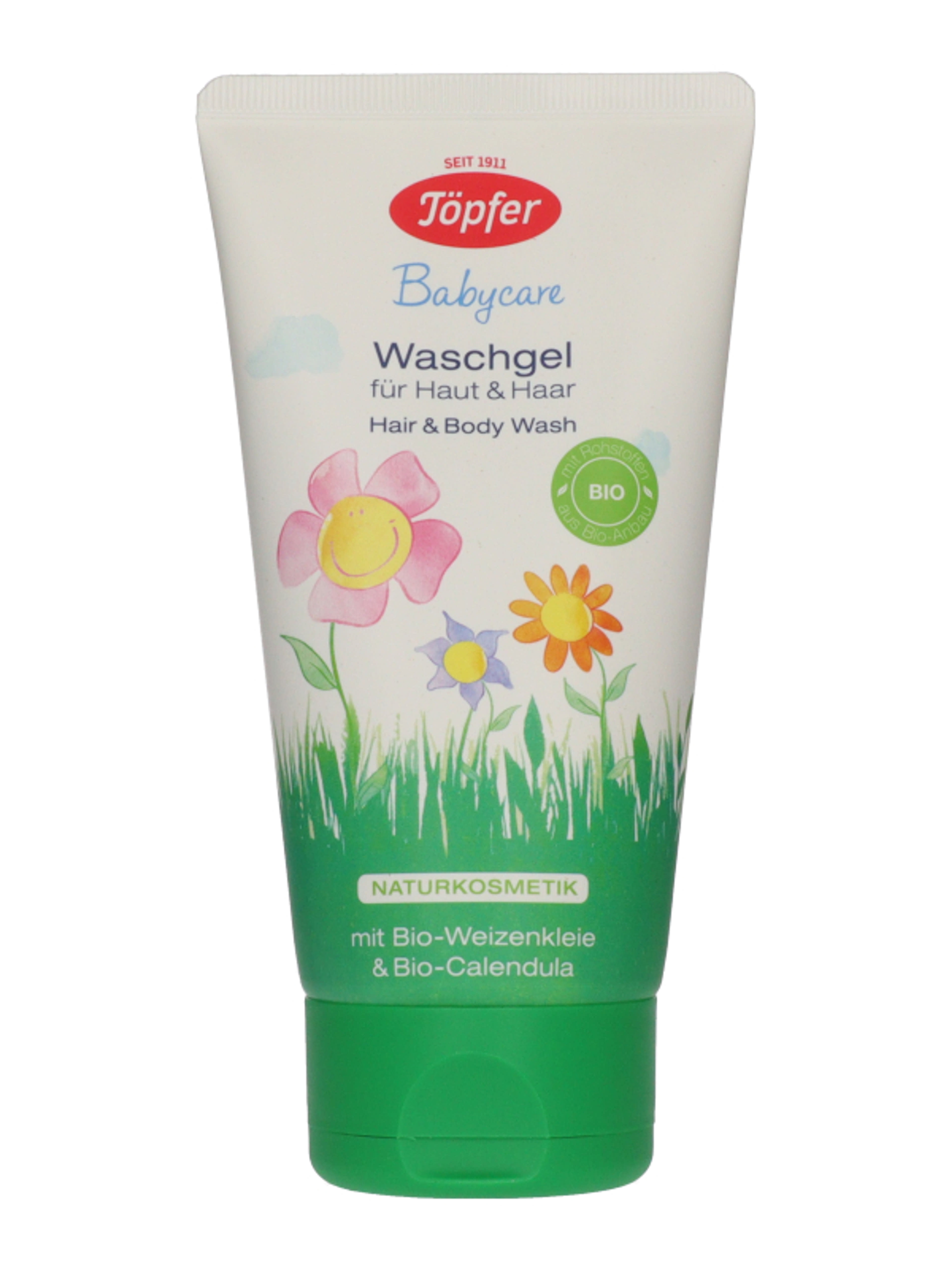 Töpfer Bio fürdető és sampon búzakorpával - 75 ml