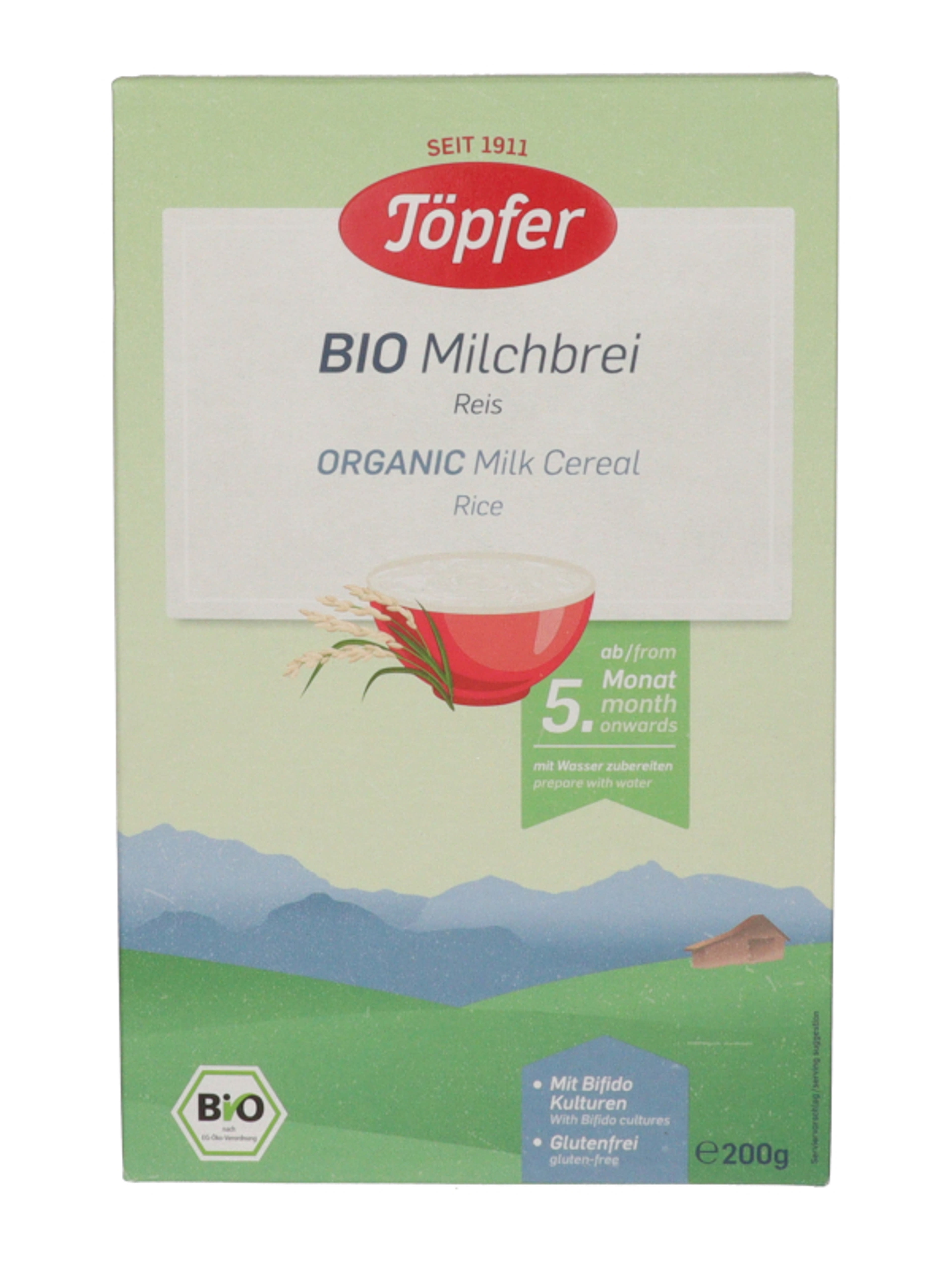 Töpfer Bio gluténmentes tejberizspép 4 hónapos kortól - 200 g