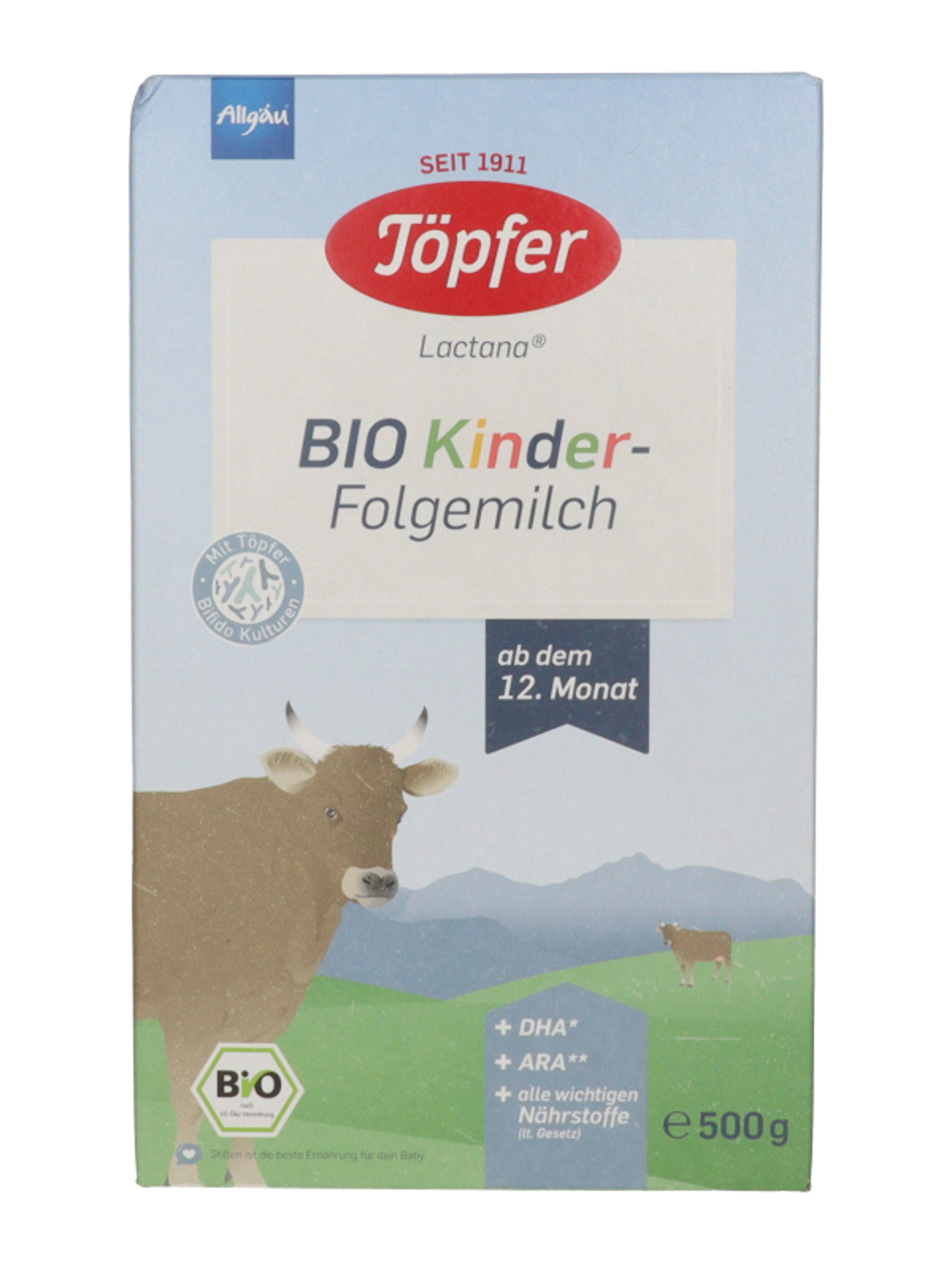 Töpfer Bio tejes ital 12 hónapos kortól - 500 g