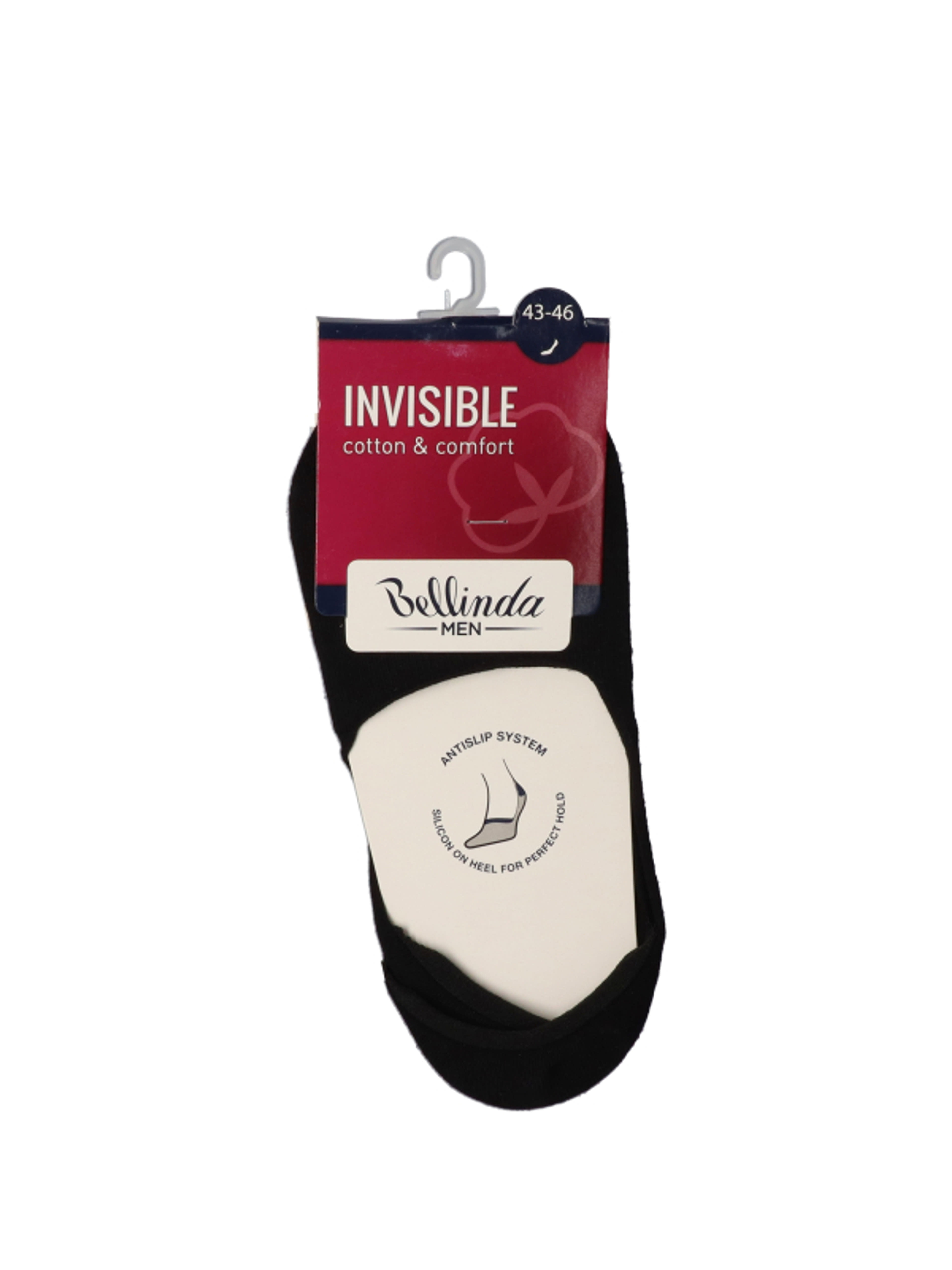 Bellinda Invisible férfi zokni, fekete 43-46 - 1 db