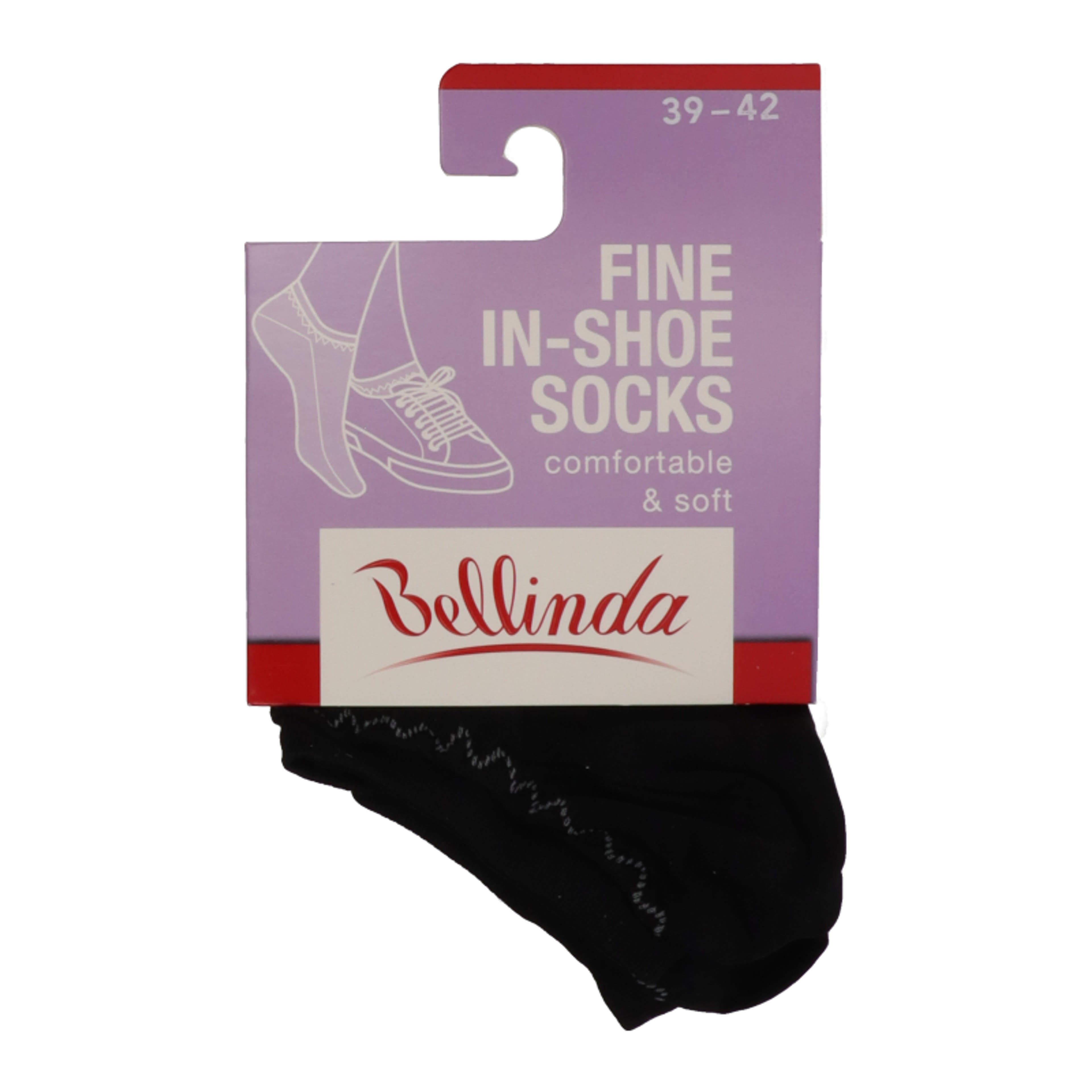 Bellinda Fine In-Shoe Fekete 39-42 Női Zokni - 1 pár-4
