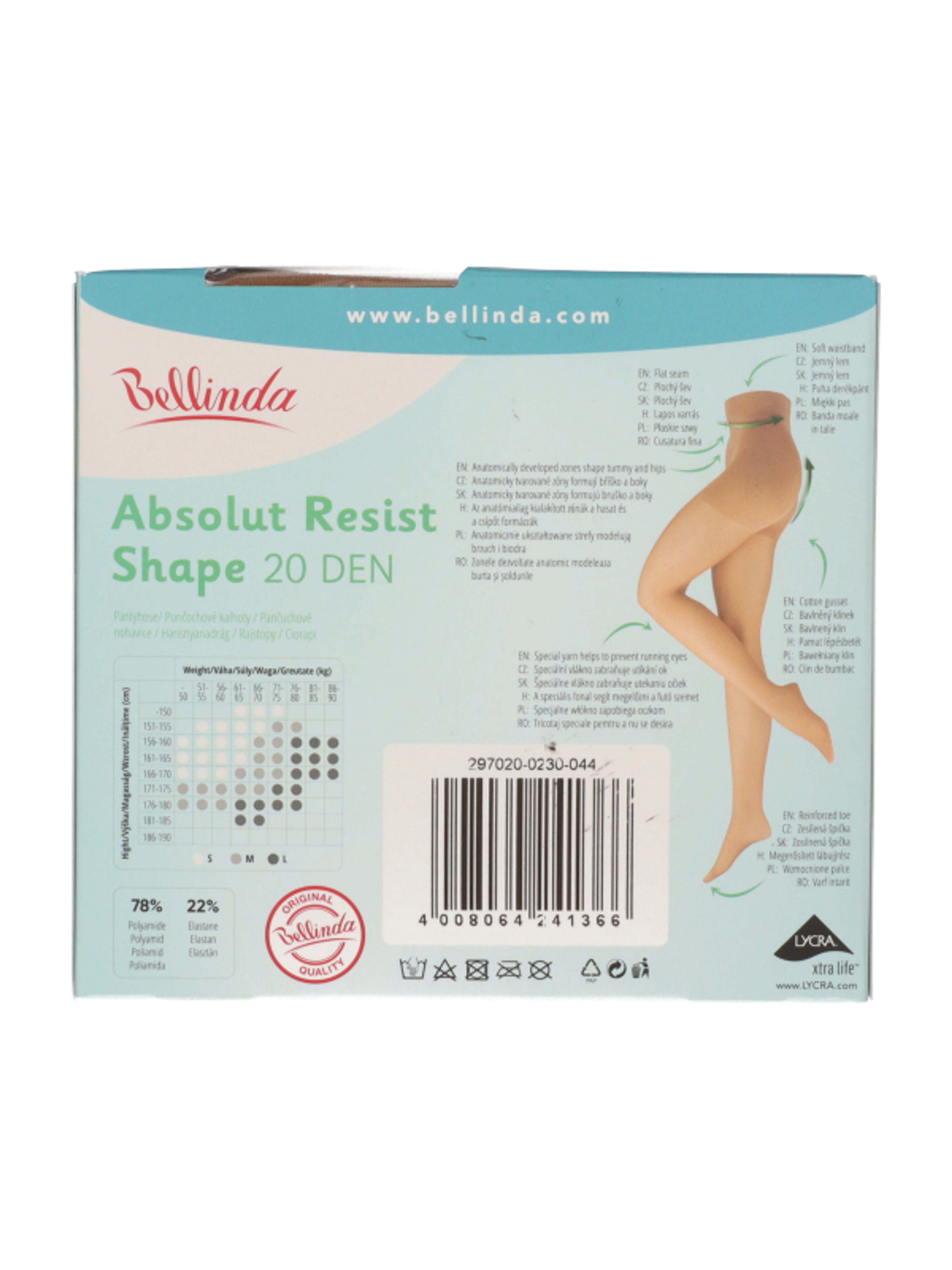 Bellinda Absolut Resist Shape harisnya /amber M - 1 db-5