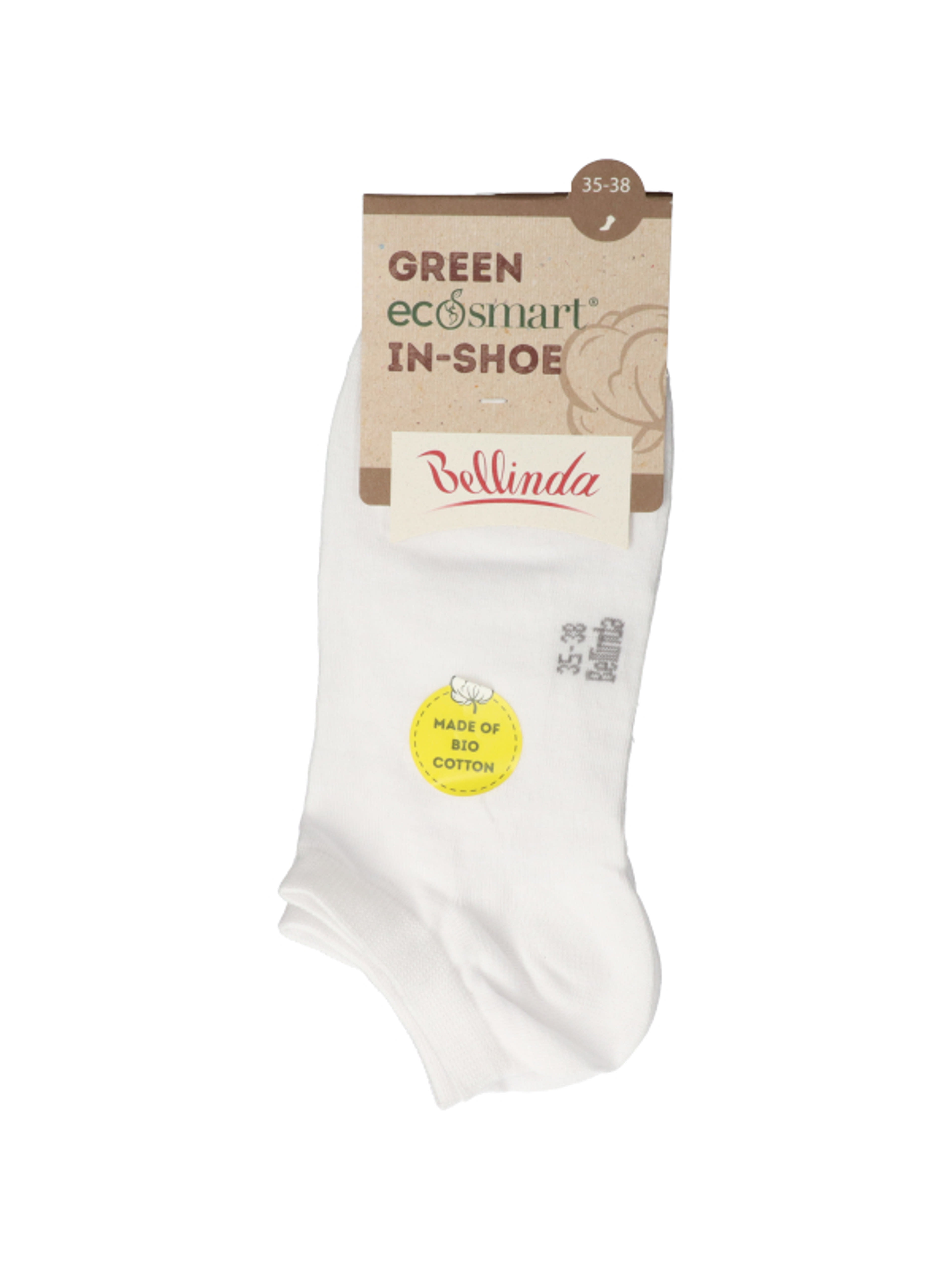 Bellinda Green Ecosmart In-Shoe zokni, fehér 35-38 - 1db-1