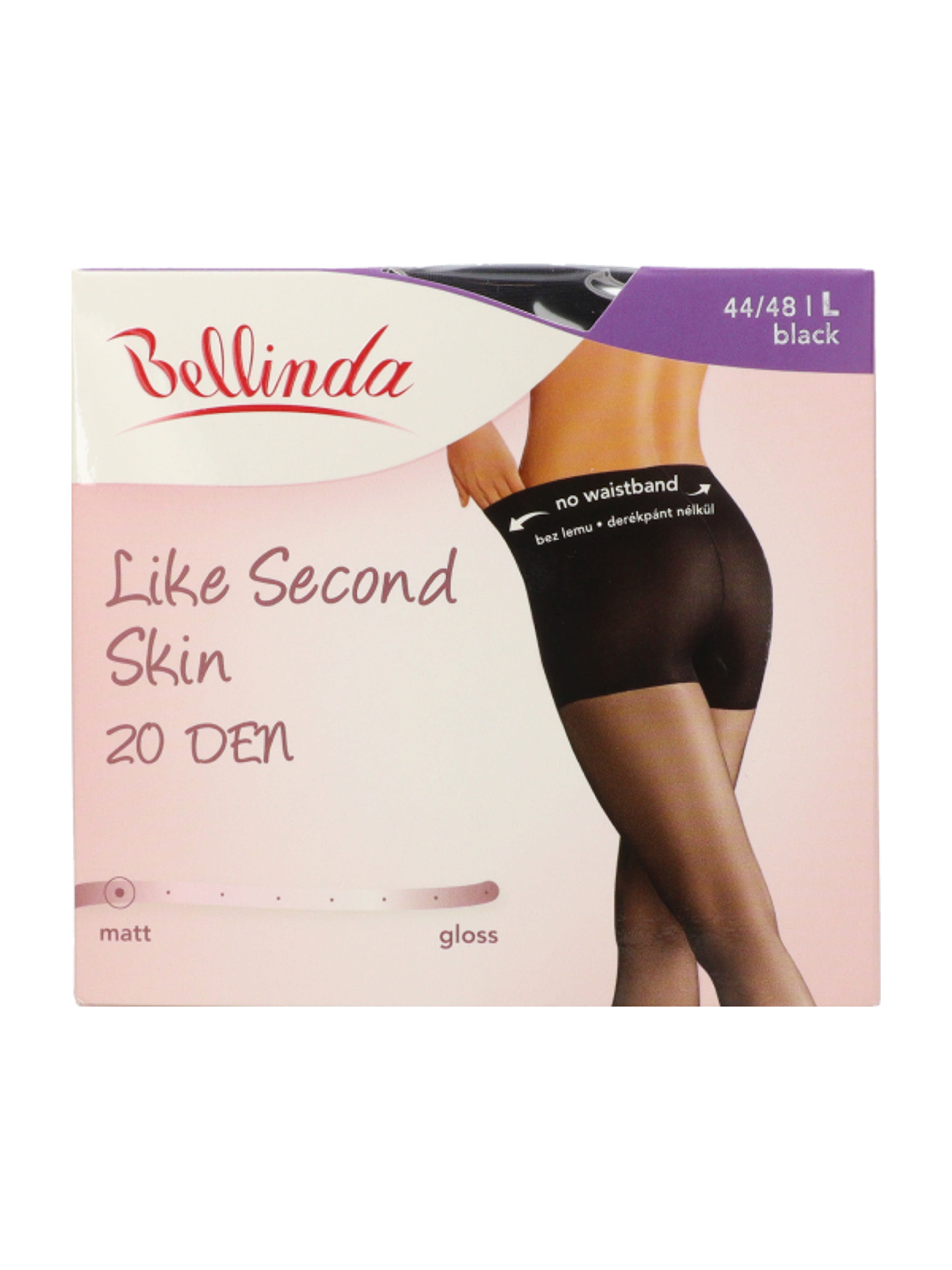 Bellinda Like Second Skin harisnya 20Den fekete, L-es méret - 1 db