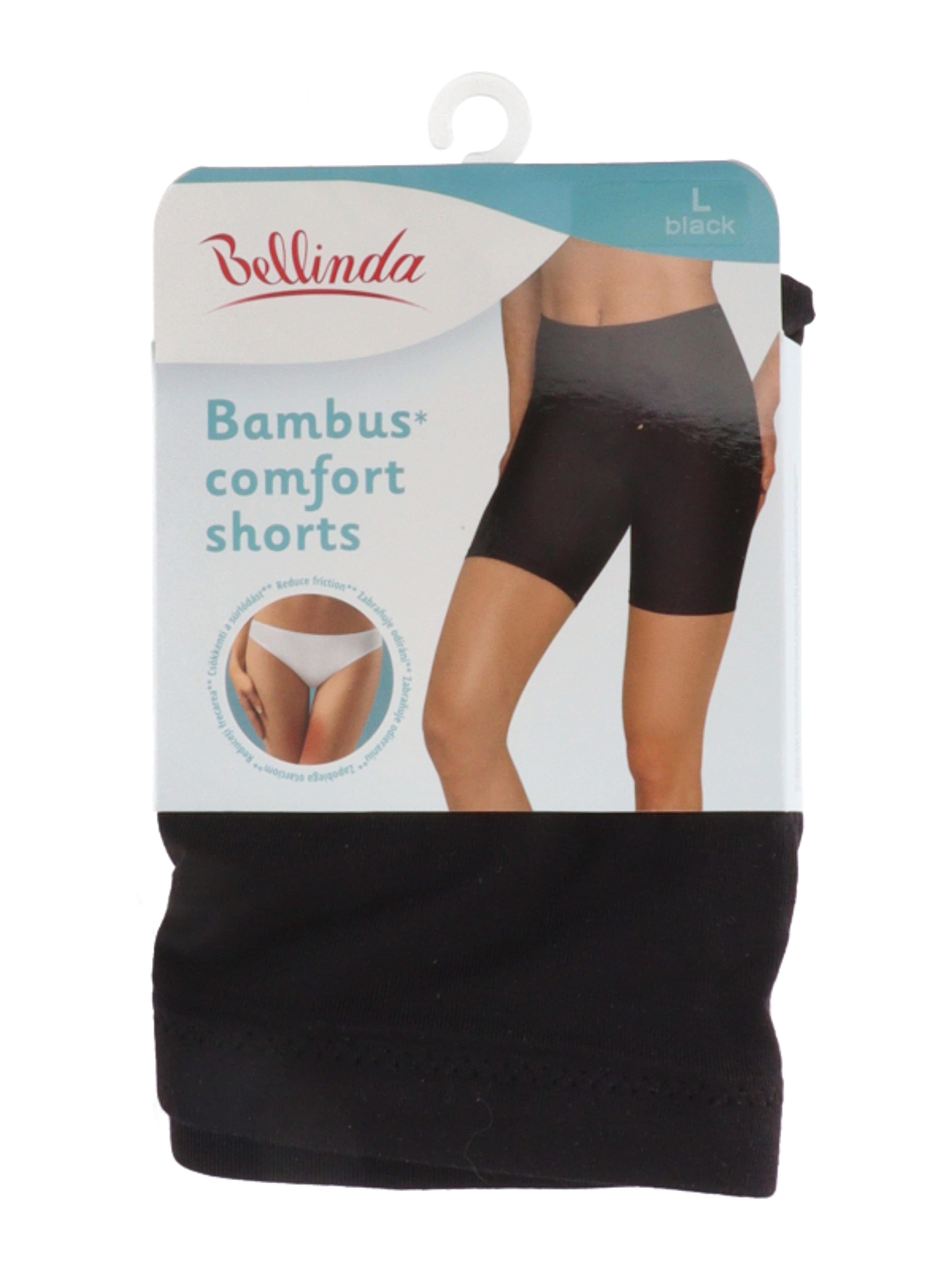 Bellinda Bambus Comfort short fekete L-es méret - 1 db