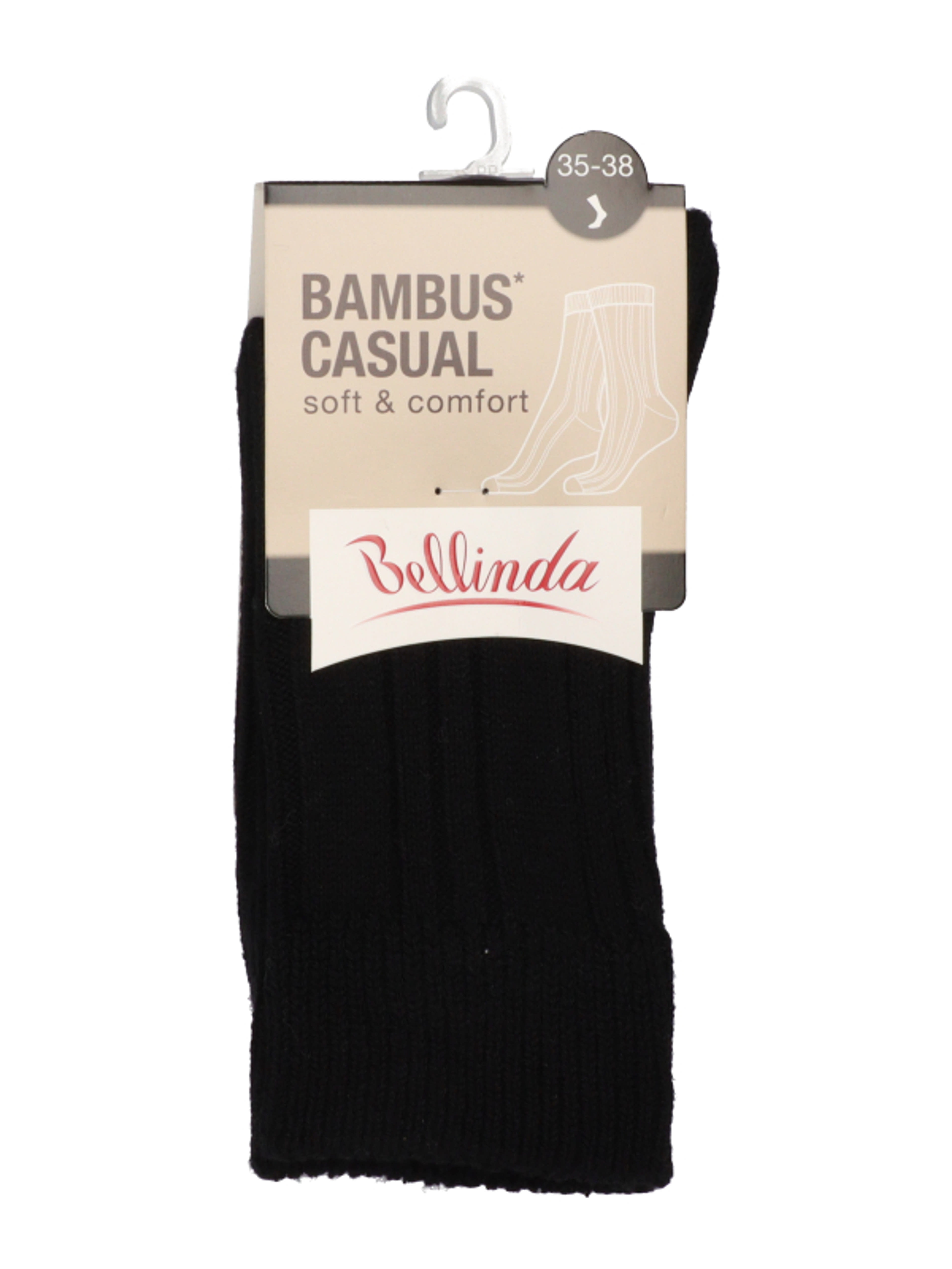 Bellinda Bambus Casual unisex zokni /fekete 35-38 -  1 db