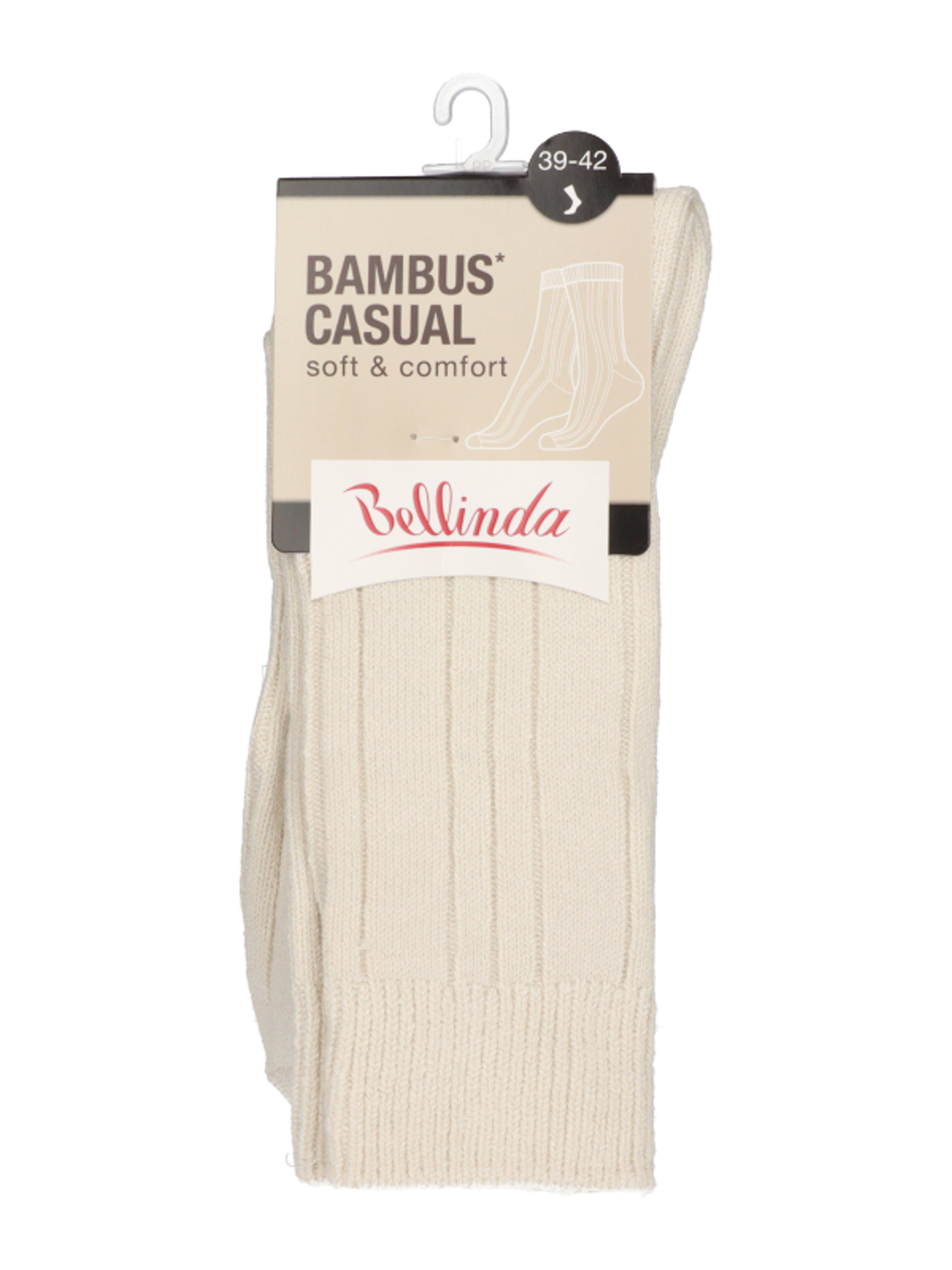 Bellinda Bambus Casual unisex zokni /bézs 39-42 - 1 db