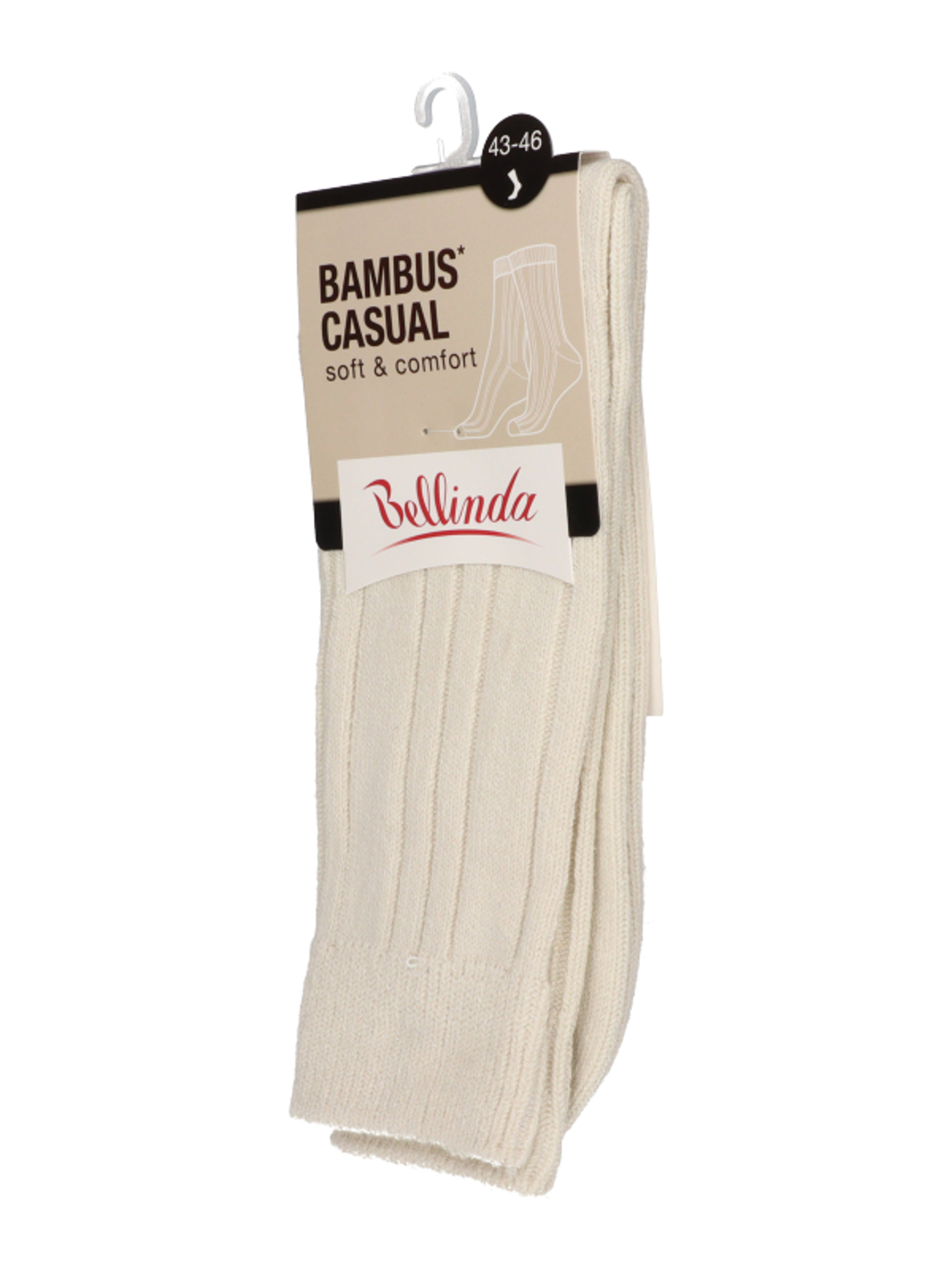 Bellinda Bambus Casual unisex zokni /bézs 43-46 - 1 db-2