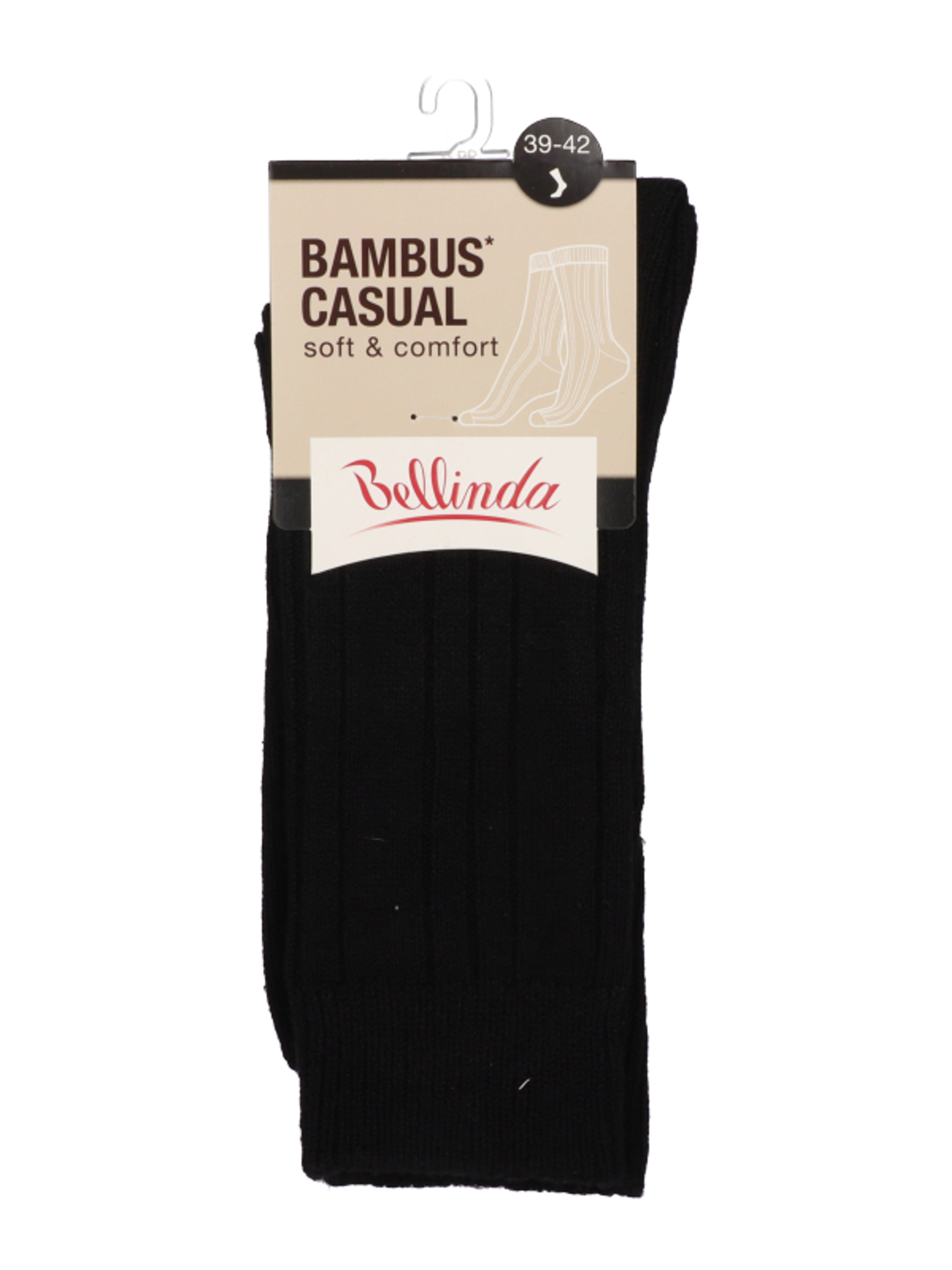 Bellinda Bambus Casual unisex zokni /fekete 39-42 - 1 db