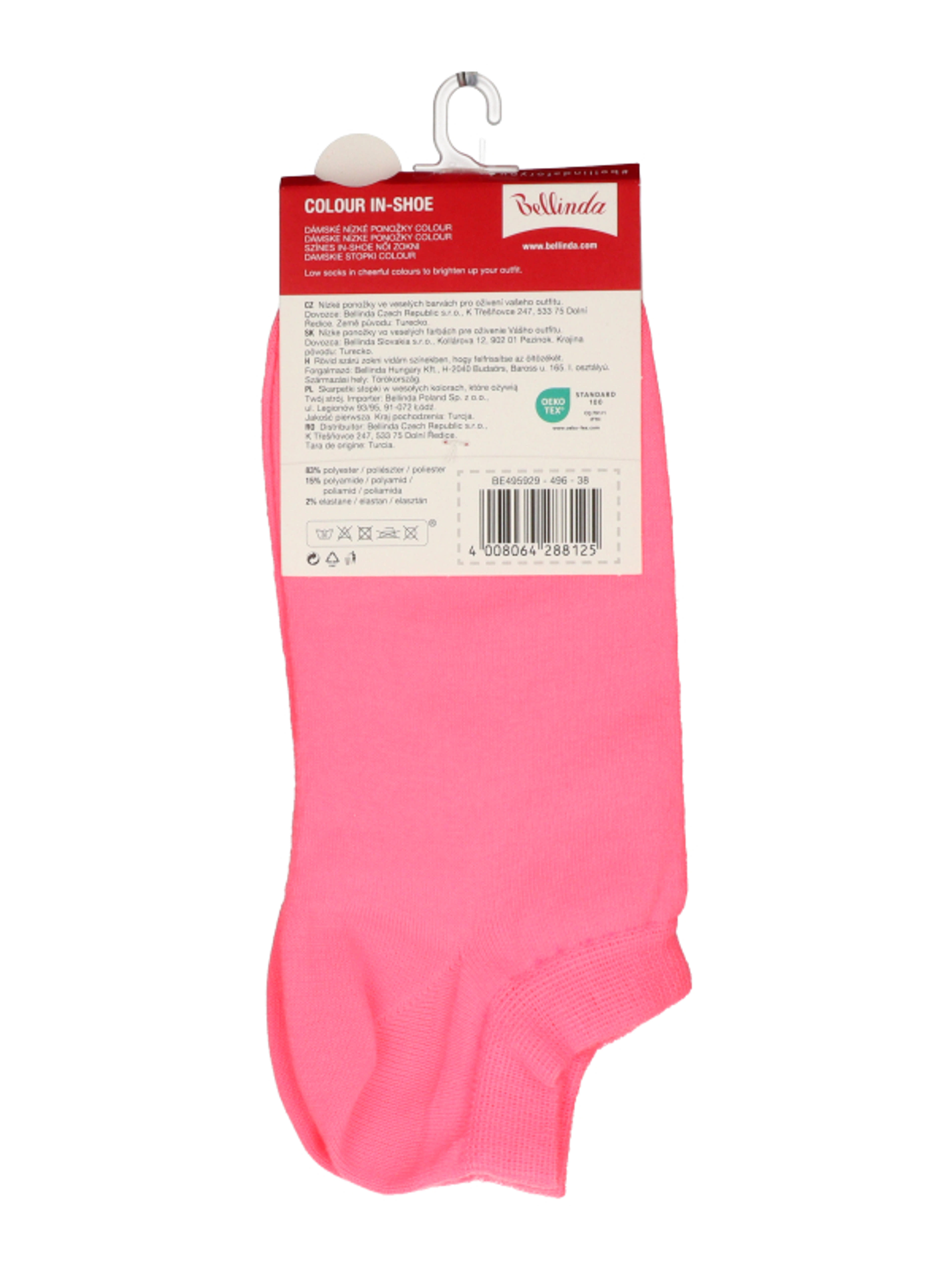 Bellinda In-Shoe női zokni /neon rózsaszín 35-38 - 1 db-6