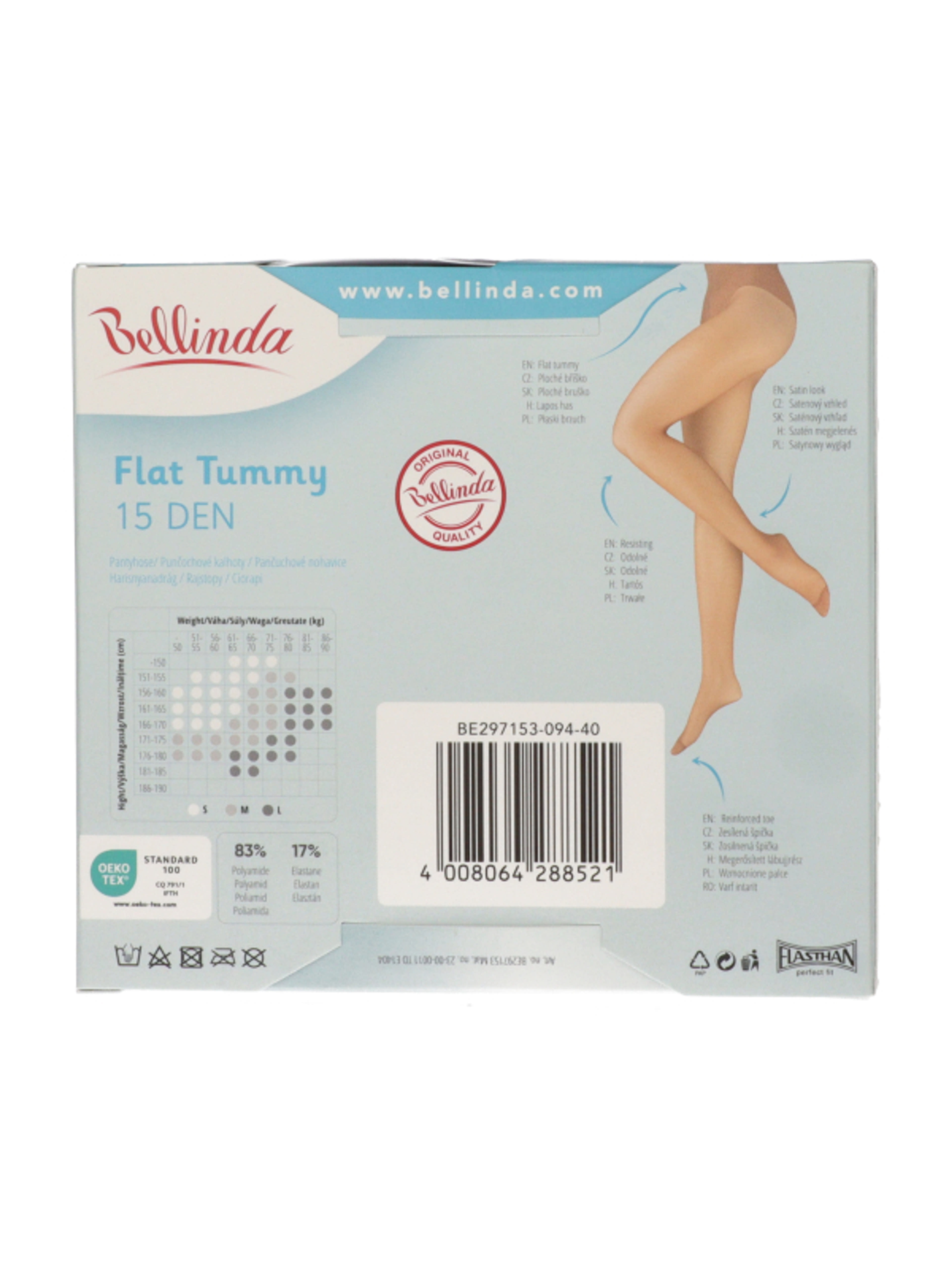 Bellinda Flat Tummy harisnya 15 DEN /fekete S - 1 db-4