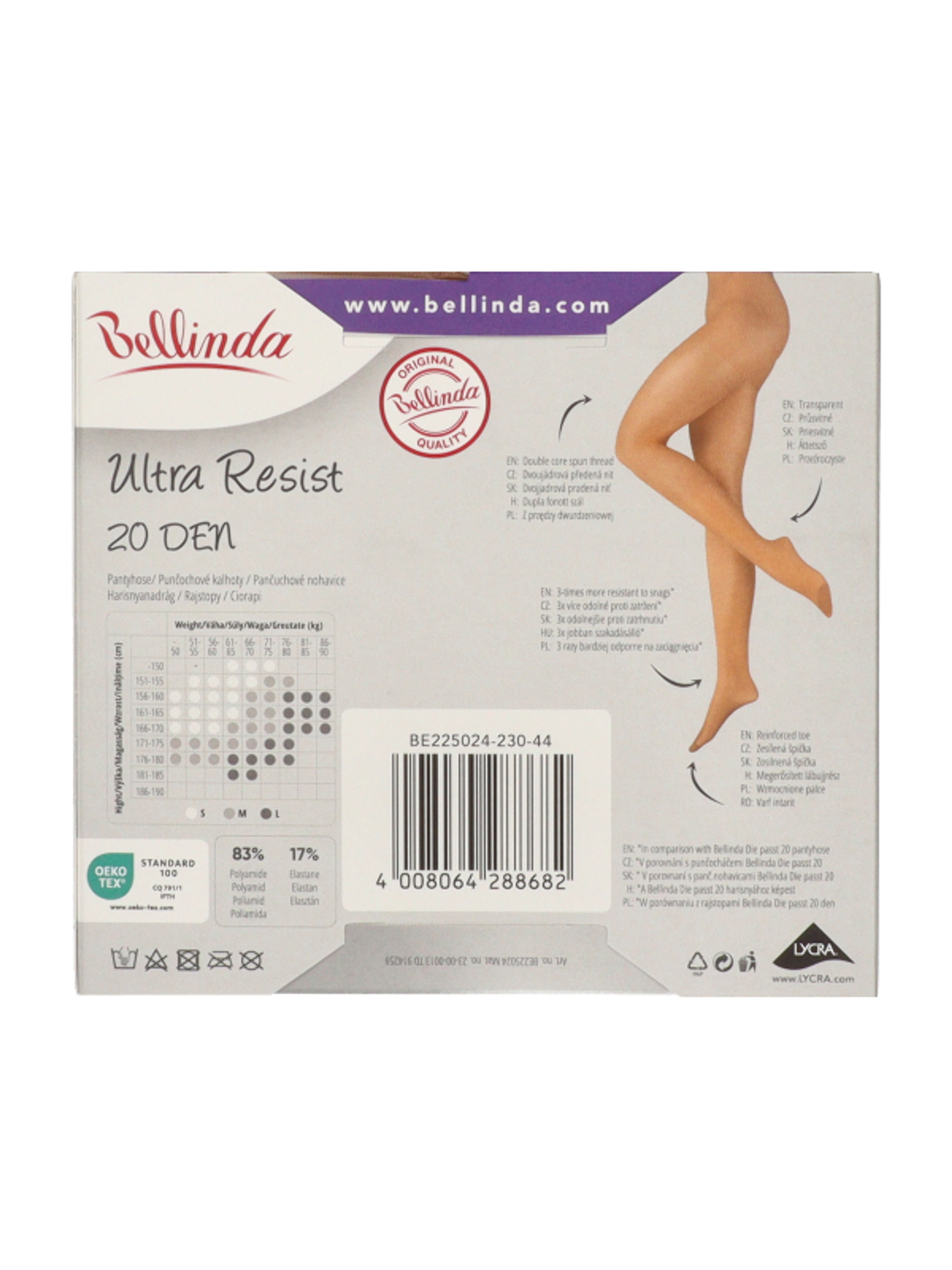 Bellinda Ultra Resist harisnya 20Den /amber M - 1 db-6