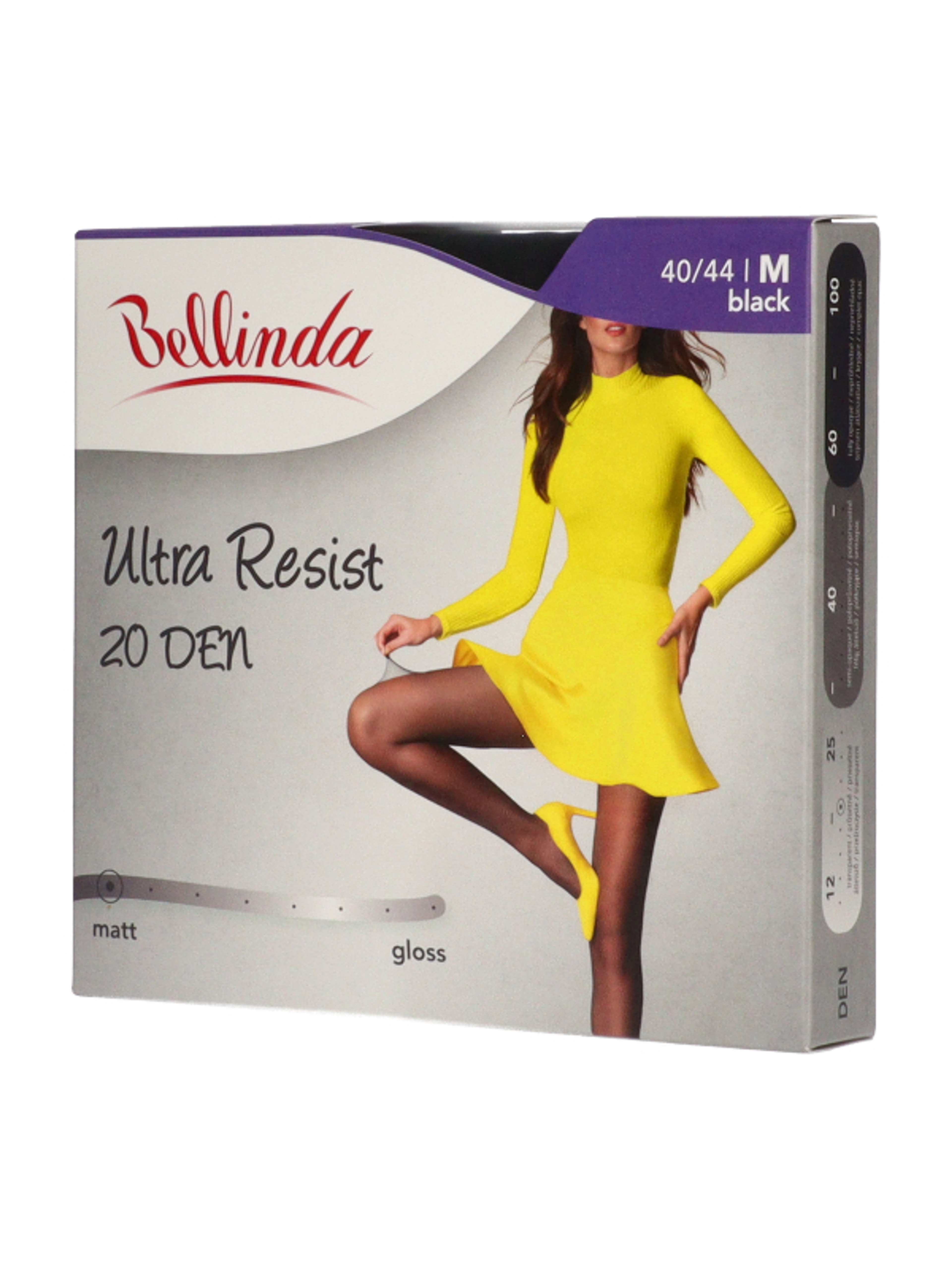 Bellinda Ultra Resist harisnya 20Den /fekete M - 1 db-5