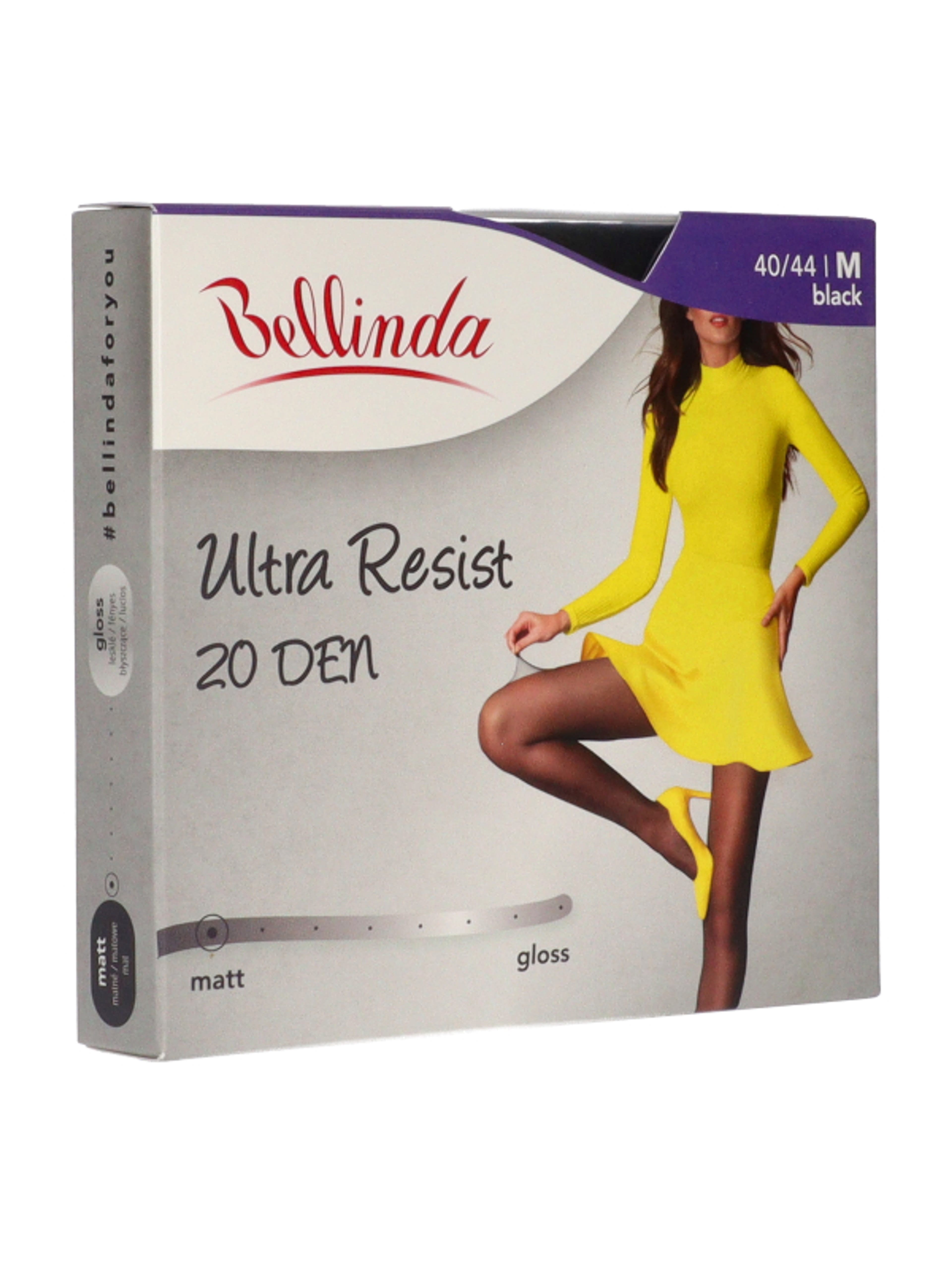 Bellinda Ultra Resist harisnya 20Den /fekete M - 1 db-7
