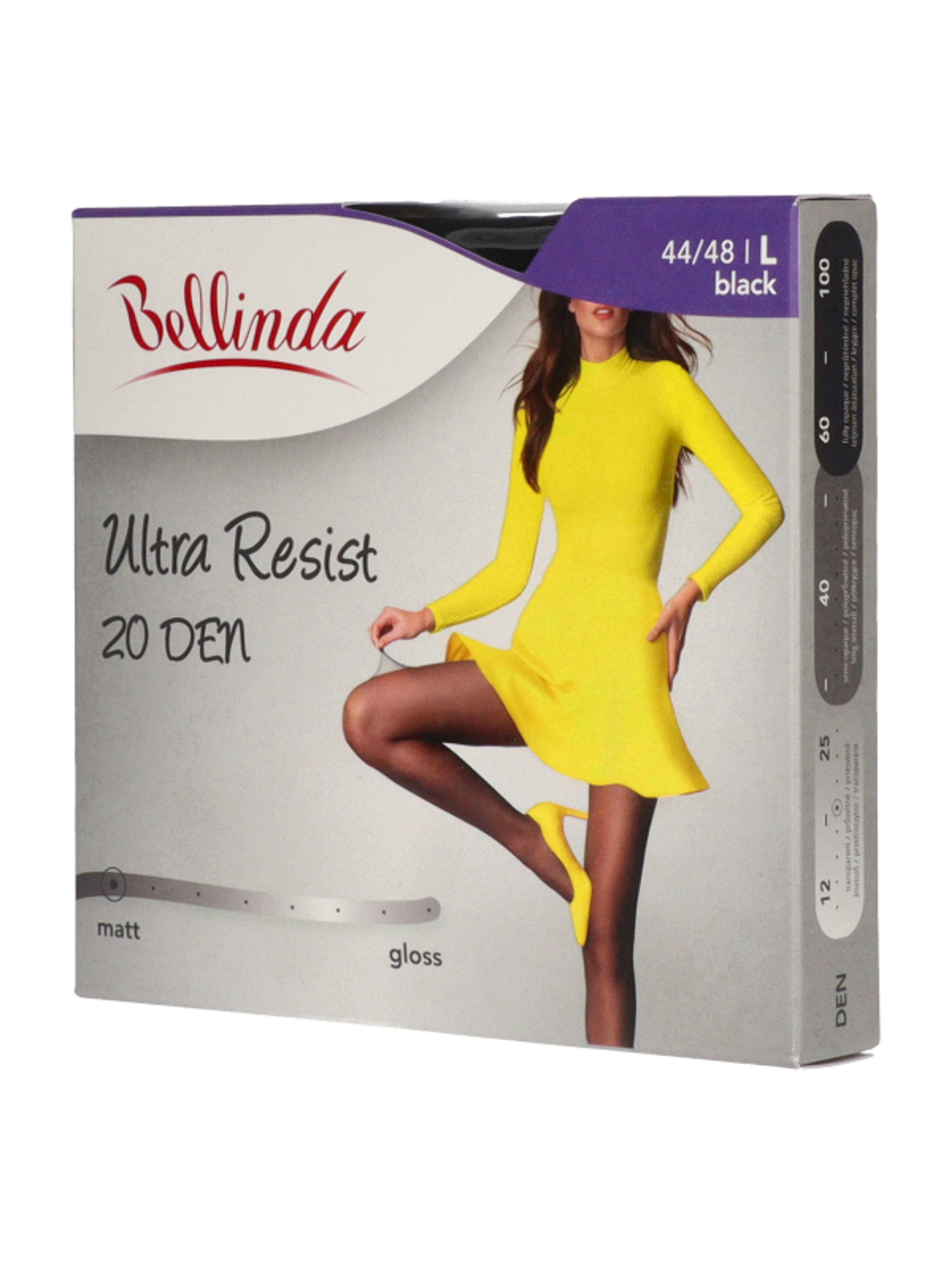 Bellinda Ultra Resist harisnya 20Den /fekete L - 1 db-5