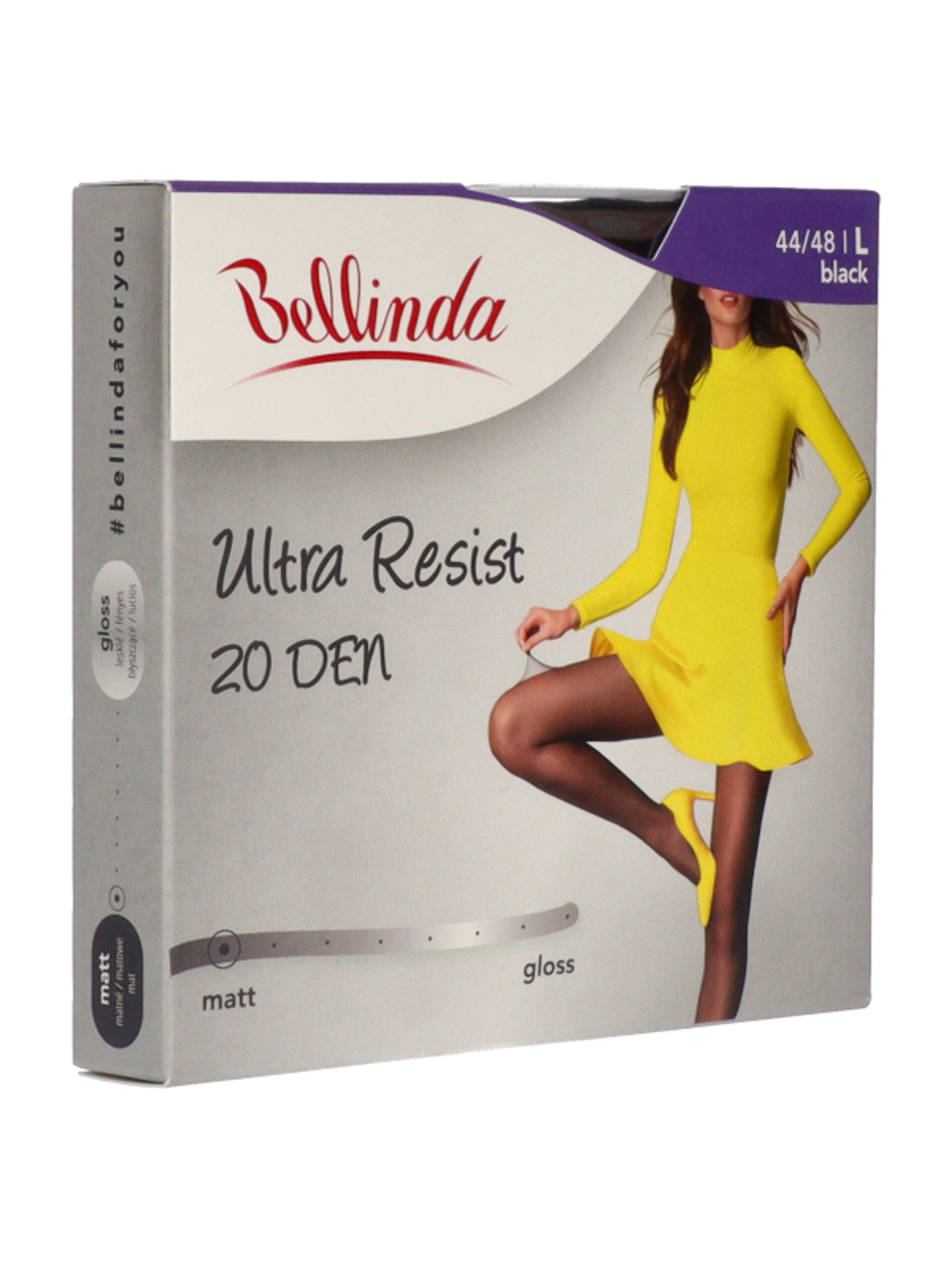 Bellinda Ultra Resist harisnya 20Den /fekete L - 1 db-7