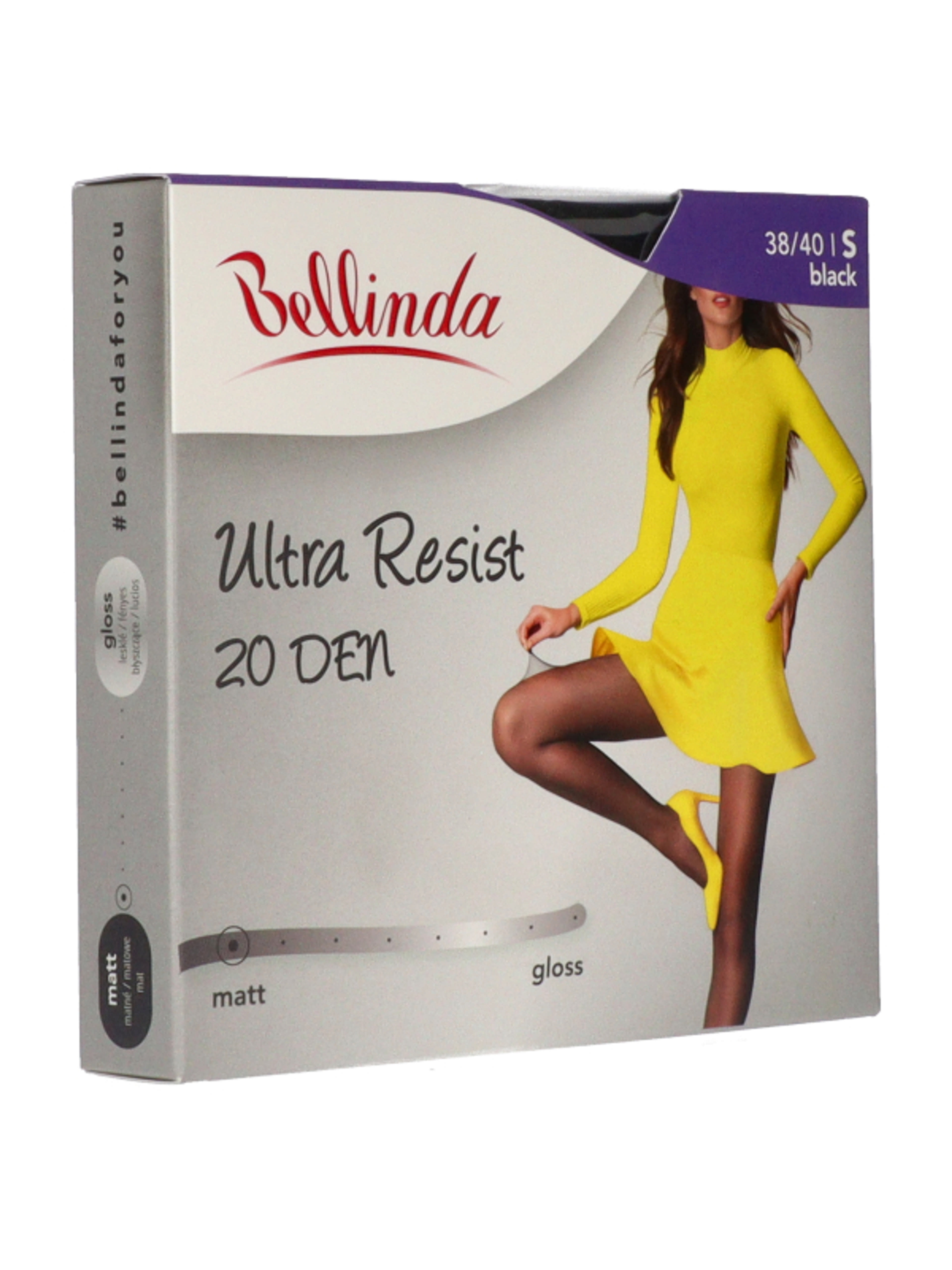 Bellinda Ultra Resist harisnya 20Den /fekete S - 1 db-7