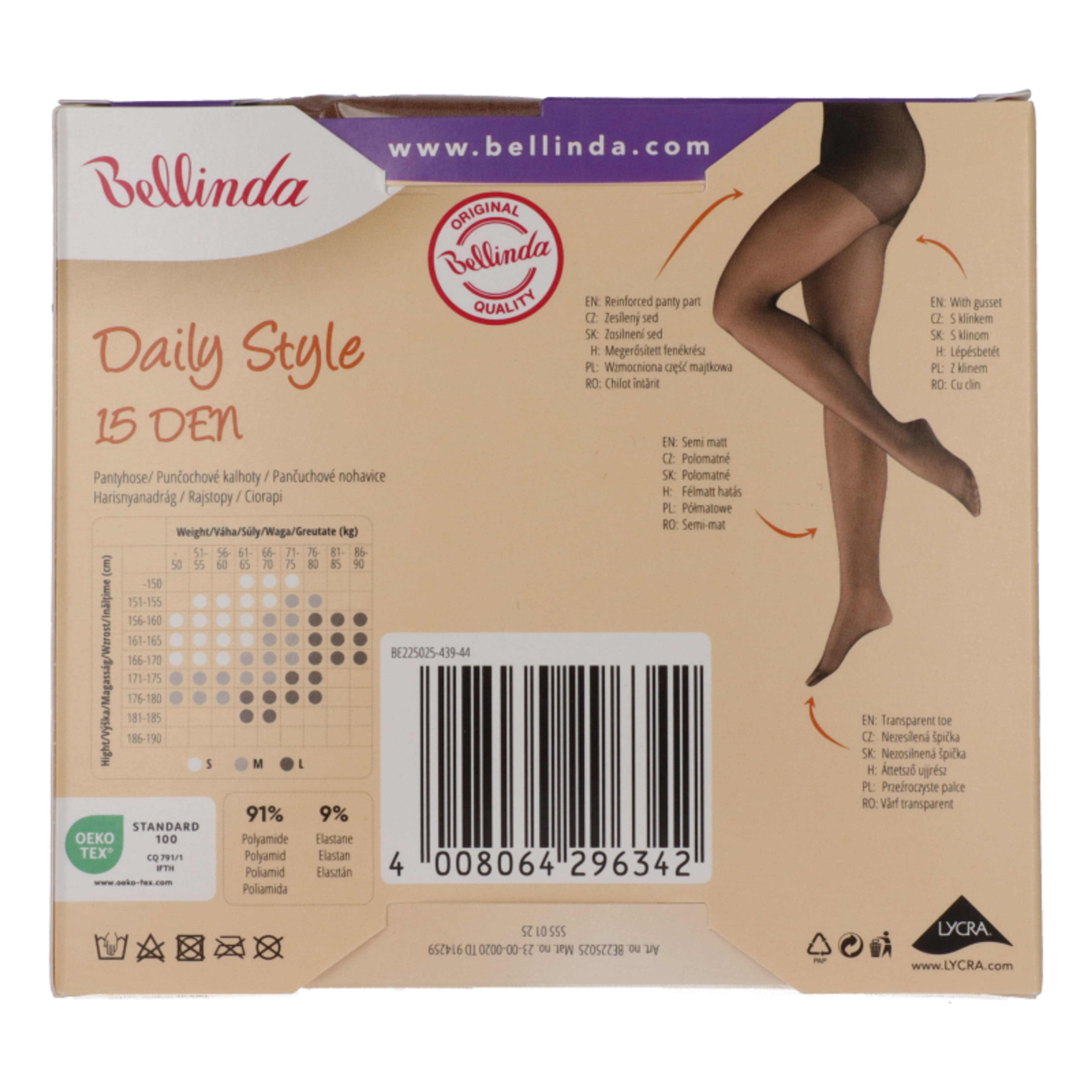 Bellinda Daily Style harisnyanadrág 15Den M - 1 db-5