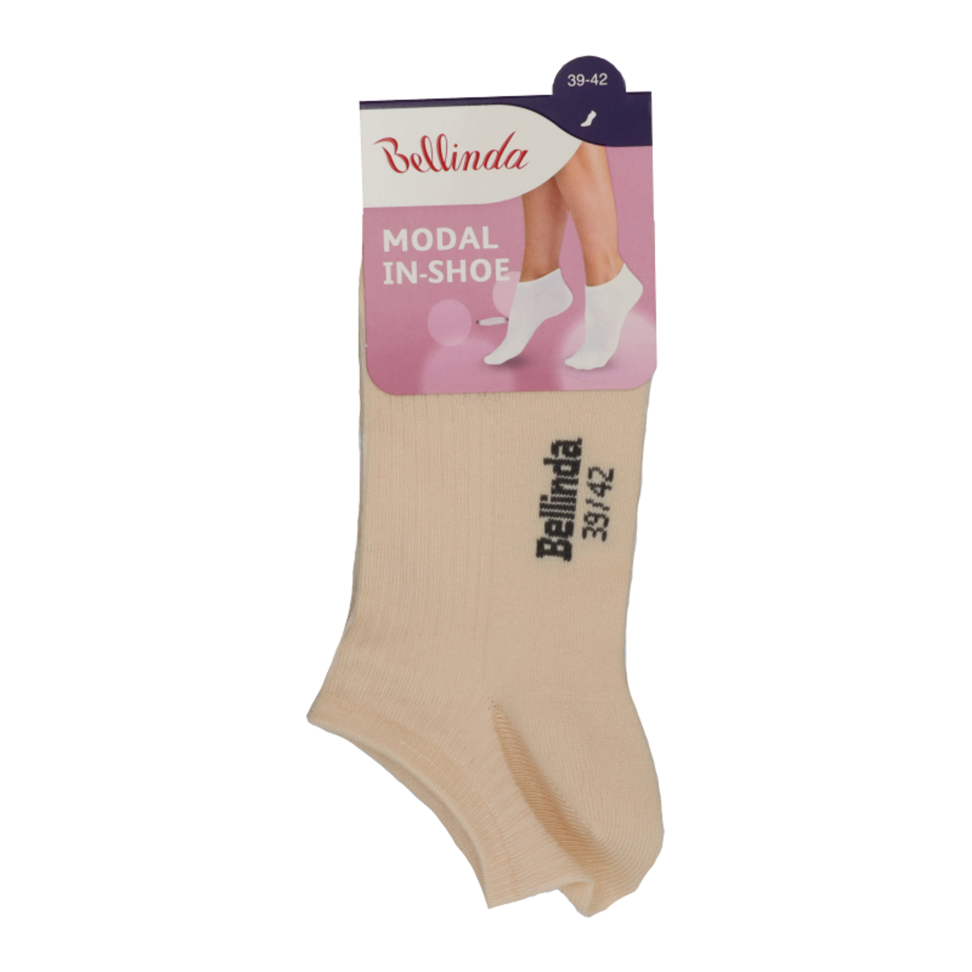 Bellinda In-Shoe Modal női zokni /fekér 39-42 - 1 db-3