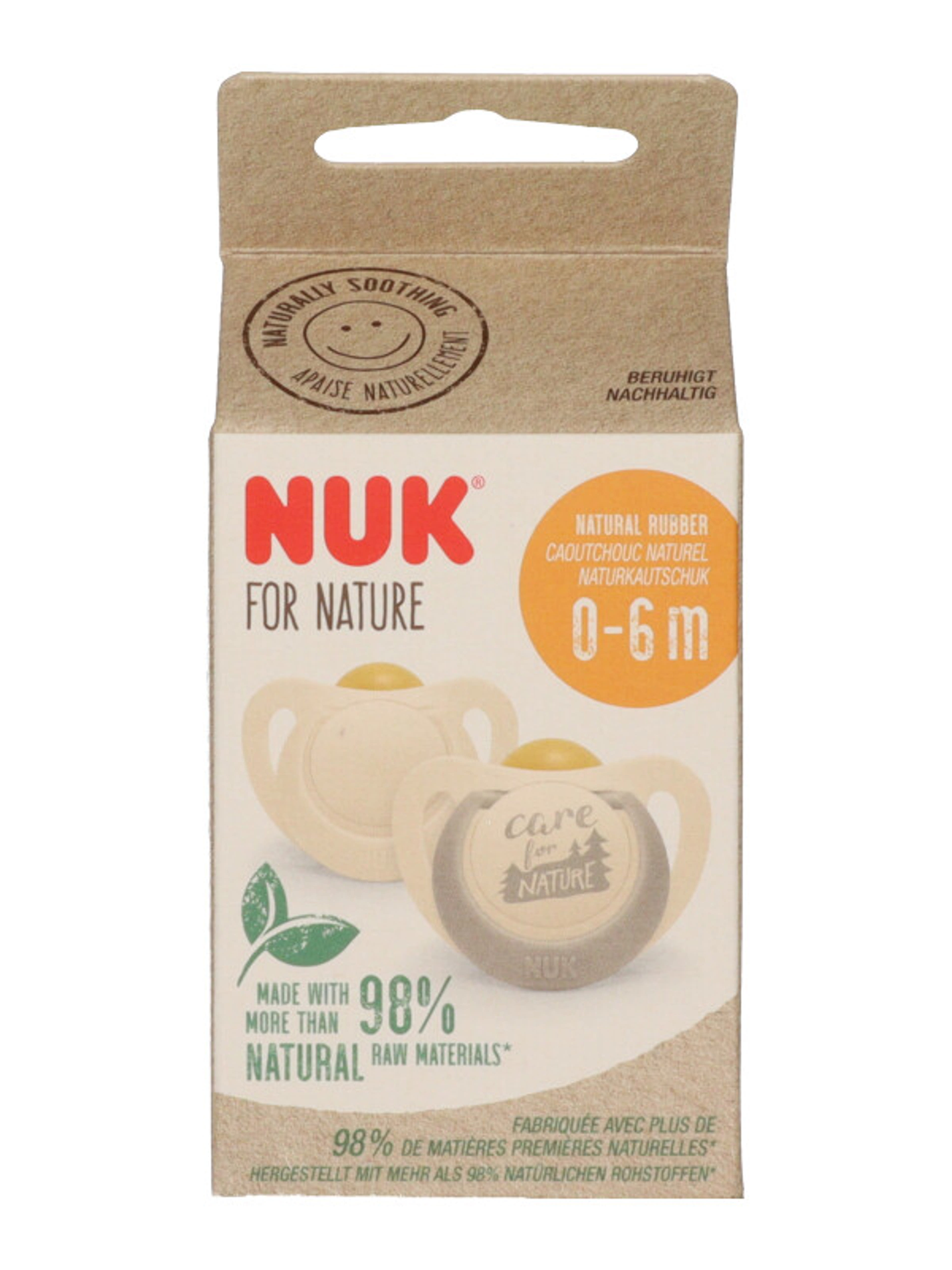 NUK For Nature játszó- és altatócumi 0-6 hónapos korig - 2 db