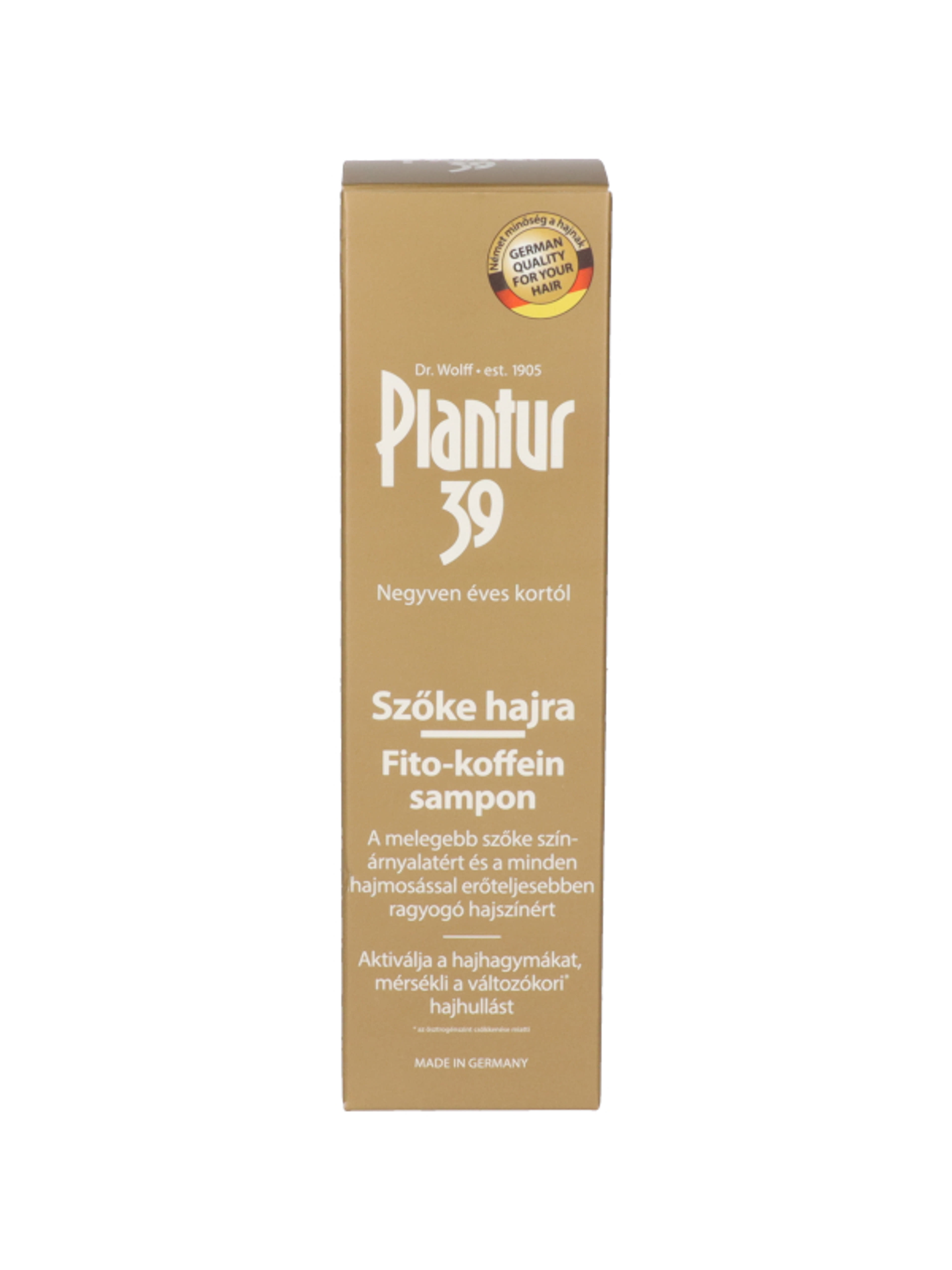 Plantur 39 fito-koffein sampon szőke hajra - 250 ml-5