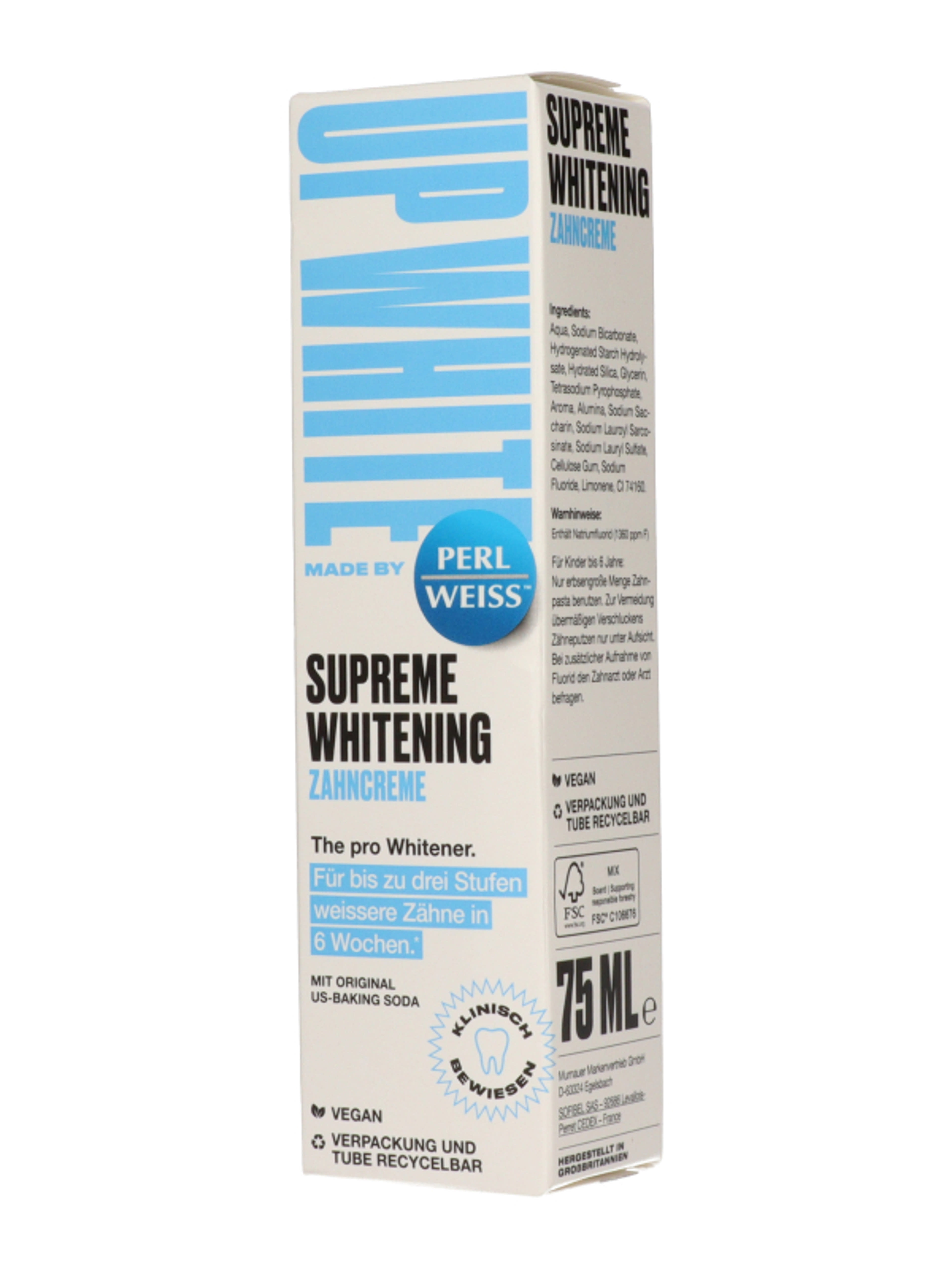 Perlweiss Superme Whitening fogfehérítő - 75 ml-2