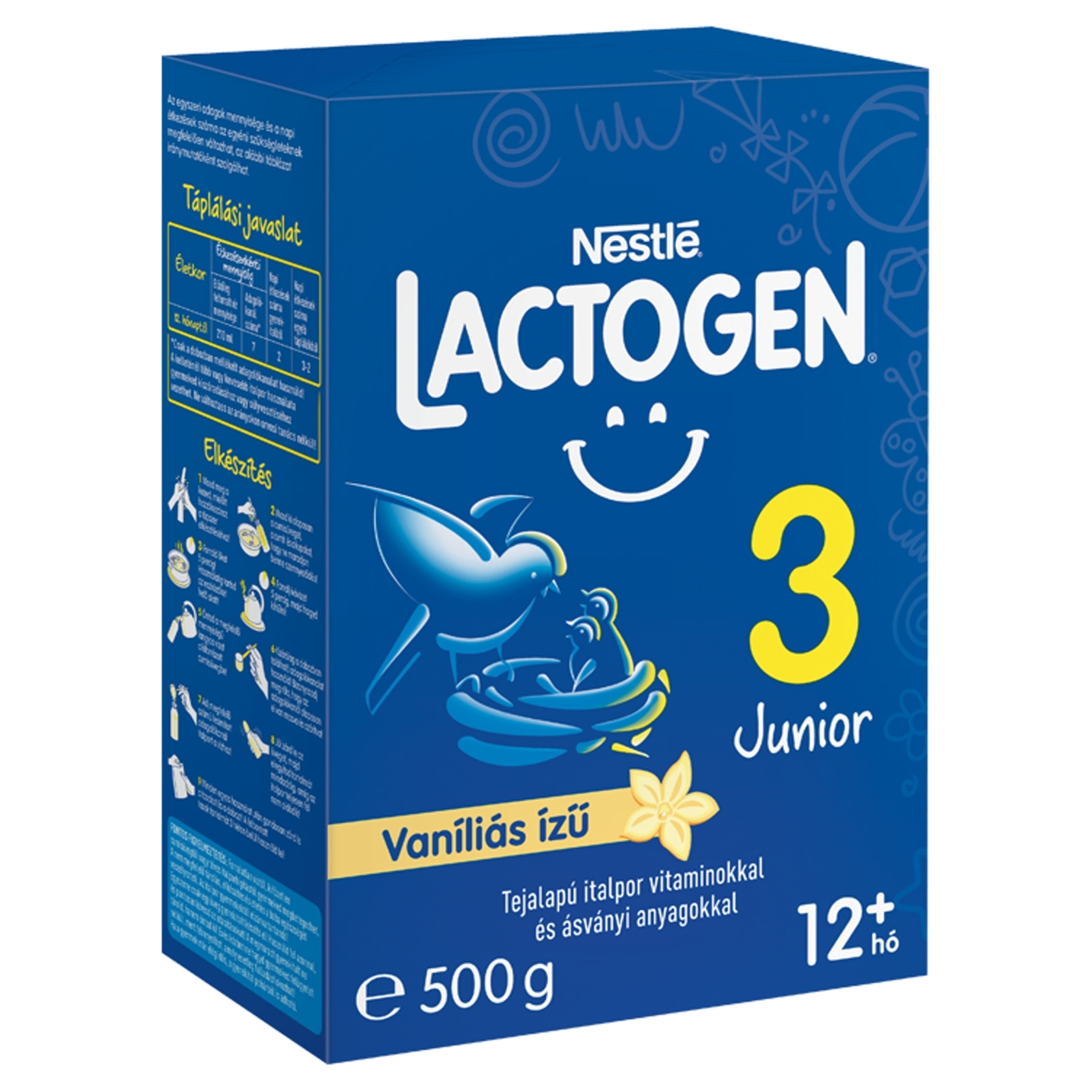 Lactogen 3 Junior tejalapú italpor vitaminokkal és ásványi anyagokkal vaníliás ízű 12 hónapos kortól - 500 g-2