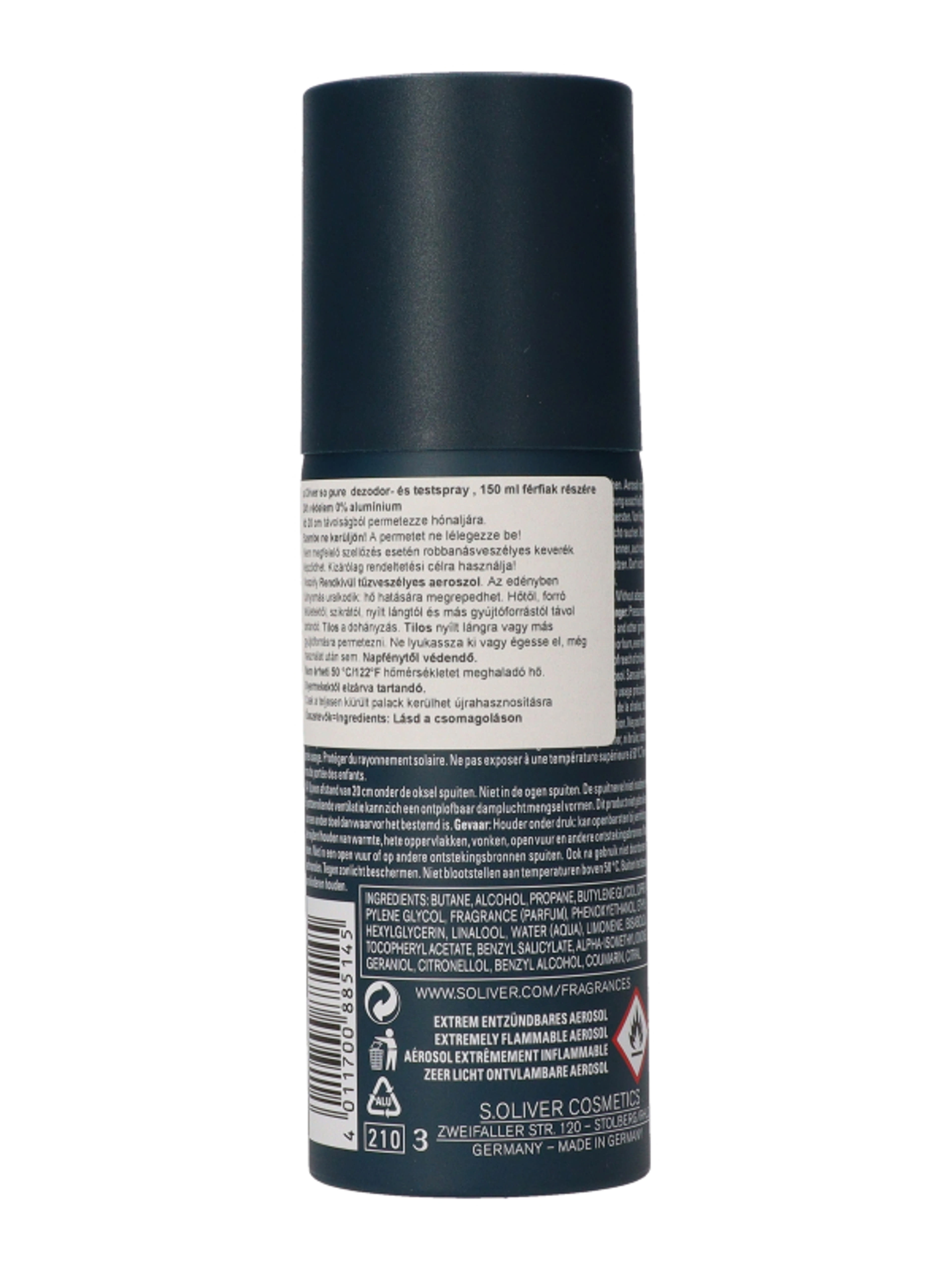 S.oliver deodorant spray so pure man - 150 ml-4